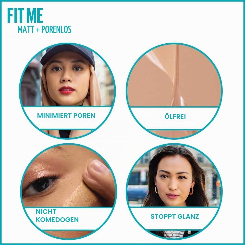 image:imageMaybelline New York Fit me Matte amp Poreless Makeup Nr 335 Classic Tan 30 mlGolden Caramel