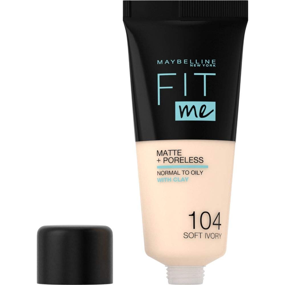 image:imageMaybelline New York Fit me Matte amp Poreless Makeup Nr 335 Classic Tan 30 mlNr 104 Soft Ivory