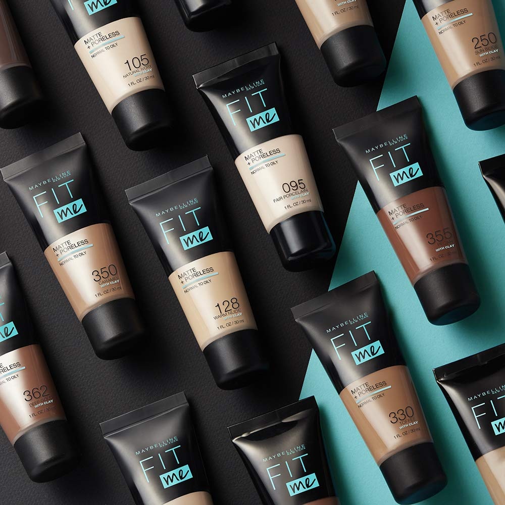 image:imageMaybelline New York Fit me Matte amp Poreless Makeup Nr 335 Classic Tan 30 mlNr 250 Sun Beige