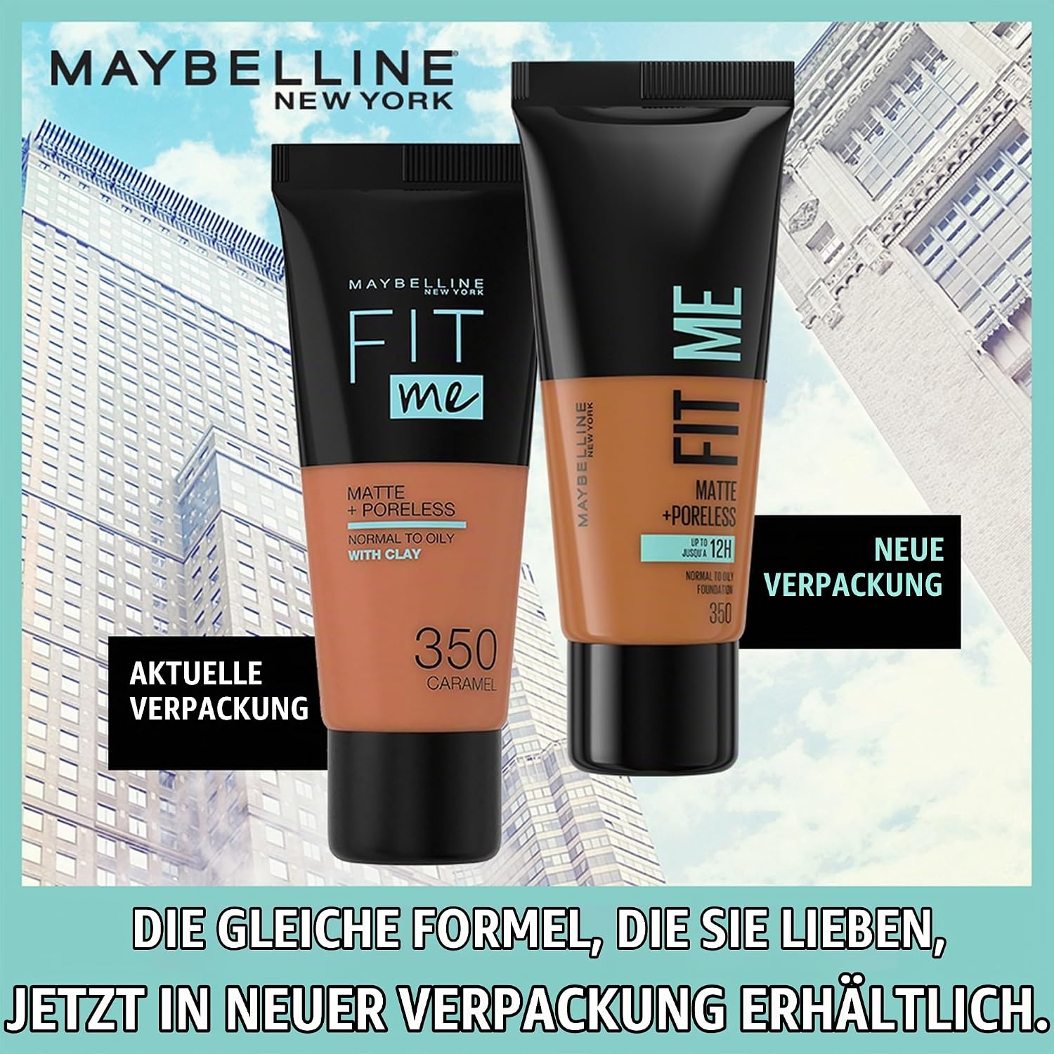 image:imageMaybelline New York Fit me Matte amp Poreless Makeup Nr 335 Classic Tan 30 mlNr 352 Truffle