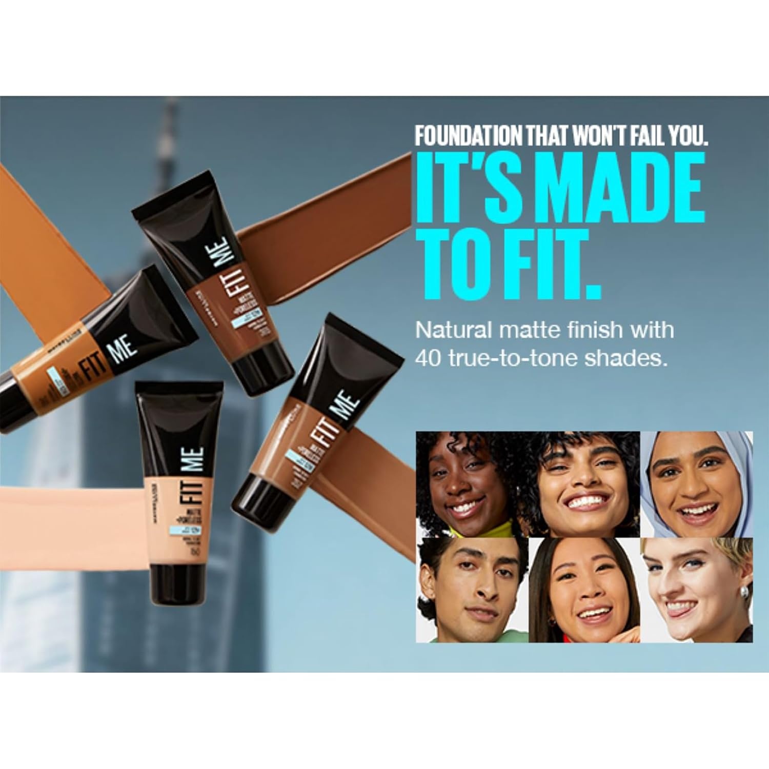 image:imageMaybelline New York Fit me Matte amp Poreless Makeup Nr 335 Classic Tan 30 mlNr 360 Mocha