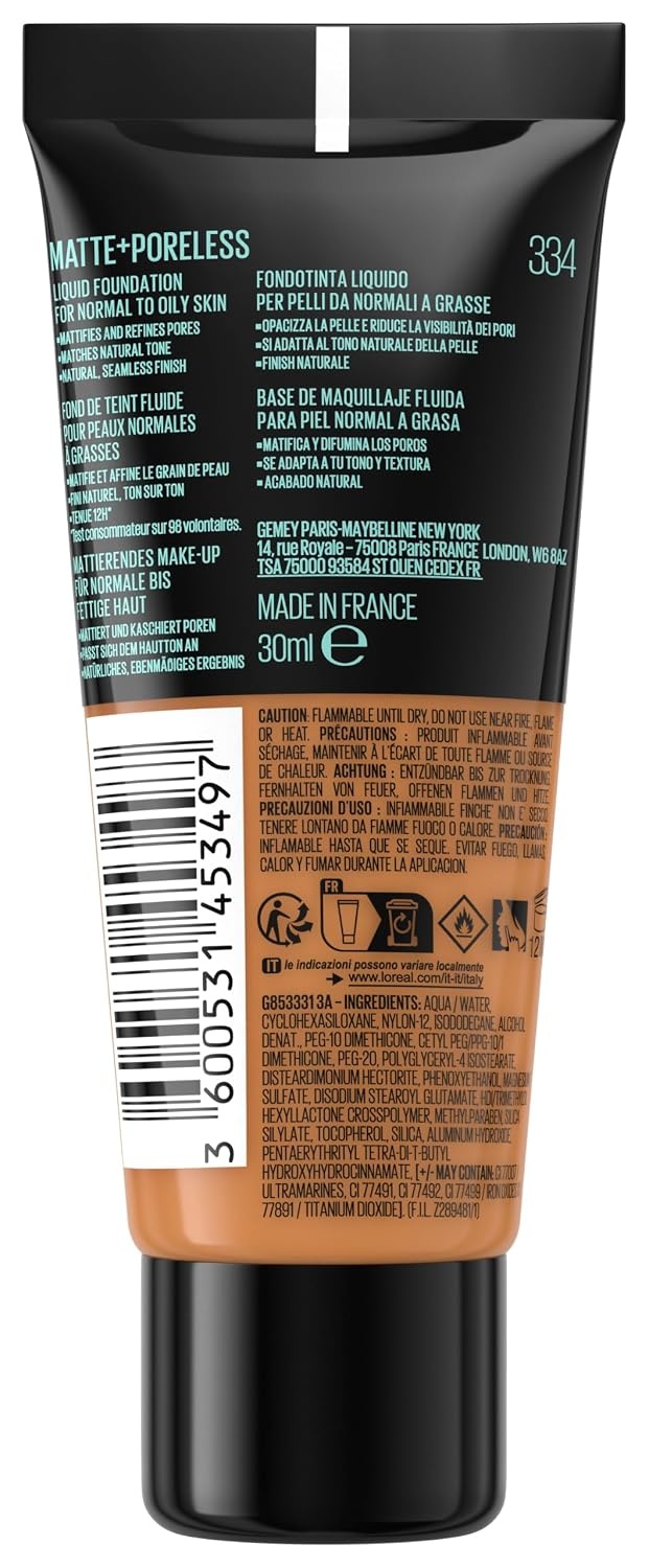 image:imageMaybelline New York Fit me Matte amp Poreless Makeup Nr 335 Classic Tan 30 mlWarm Tan