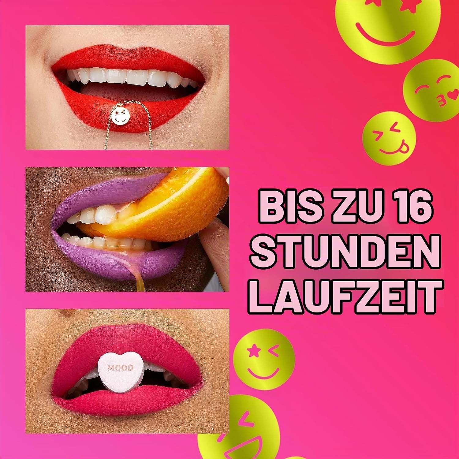 image:imageMaybelline New York Flssiger Lippenstift mit mattem Finish 16h Halt ohne Abfrben Vegane Formel Super Stay Matte Ink Moodmaker Nr 445 Energizer 5ml445 Energizer