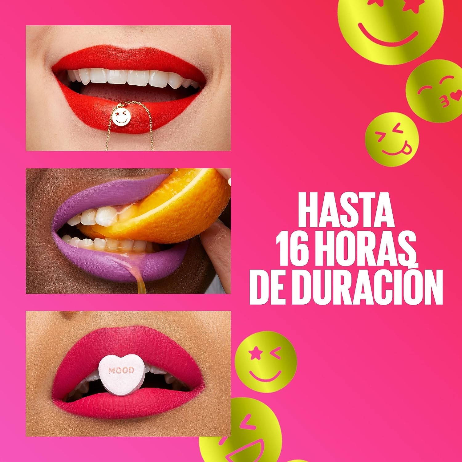 image:imageMaybelline New York Flssiger Lippenstift mit mattem Finish 16h Halt ohne Abfrben Vegane Formel Super Stay Matte Ink Moodmaker Nr 445 Energizer 5ml460 Optimiser