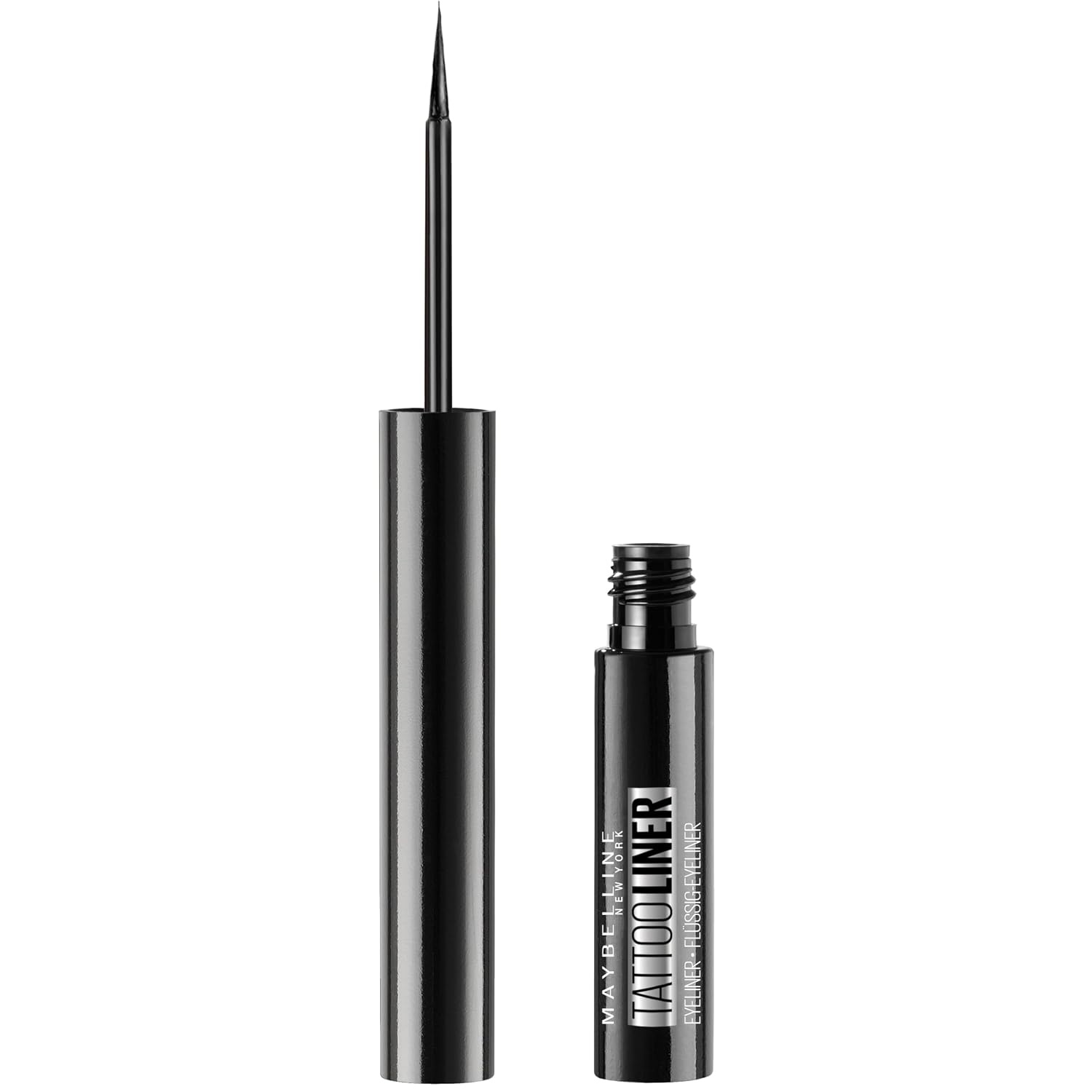 image:imageMaybelline New York Flssiger wasserfester Eyeliner mit 36h Halt und farbintensivem Finish Tattoo Liner Liquid Ink Eyeliner Nr 710 Black Schwarz 1 StckSchwarz