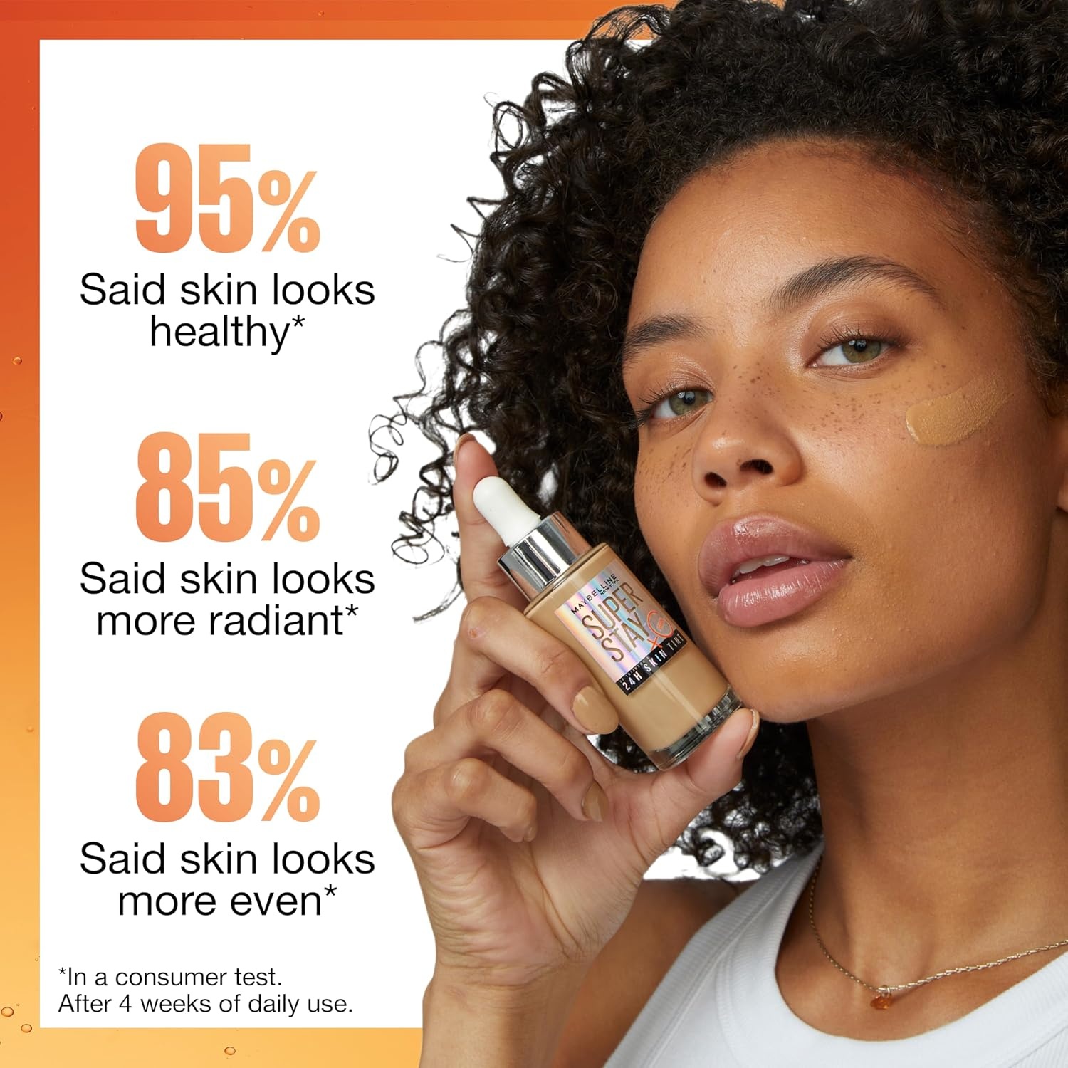 image:imageMaybelline New York Foundation Langanhaltendes MakeUp mit Vitamin C Vegane Formel Super Stay Skin Tint Nr 362