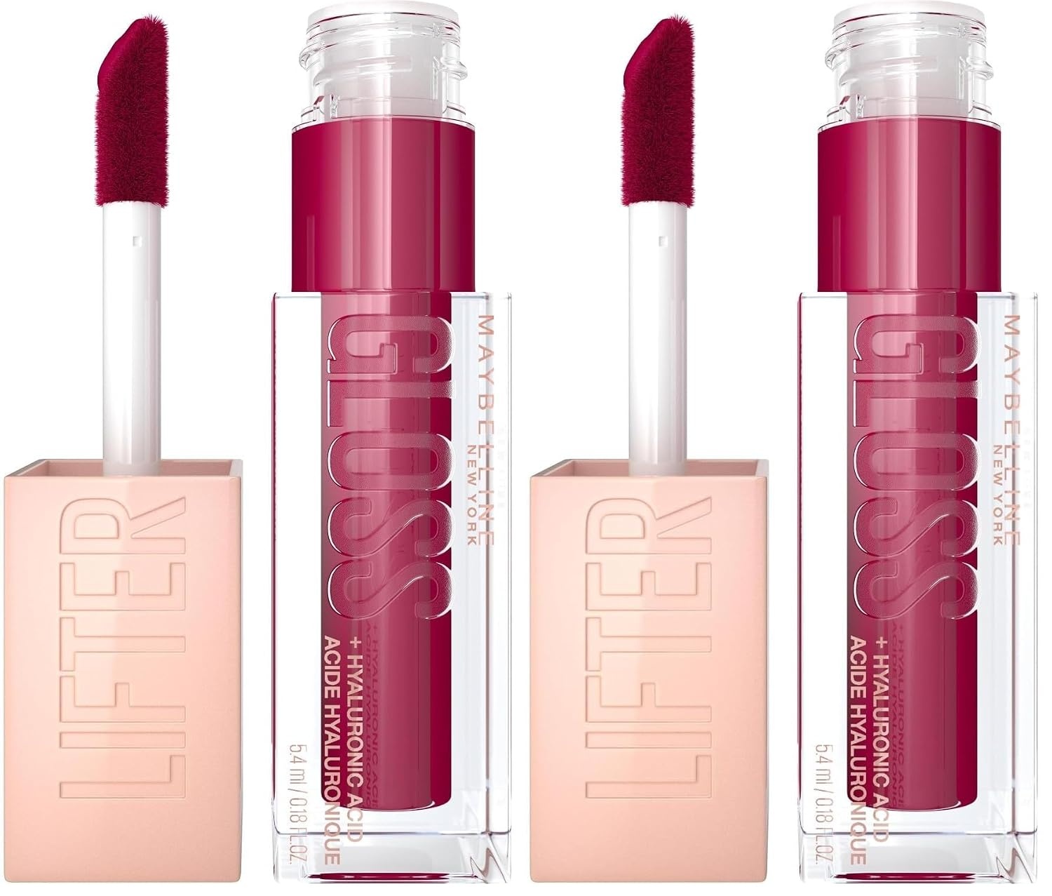 image:imageMaybelline New York Glnzender Lipgloss fr voller wirkende Lippen Feuchtigkeitsspendend Mit Hyaluronsure Lifter Gloss Farbe Nr 002 Ice Nude 1 x 54 ml025 Taffy