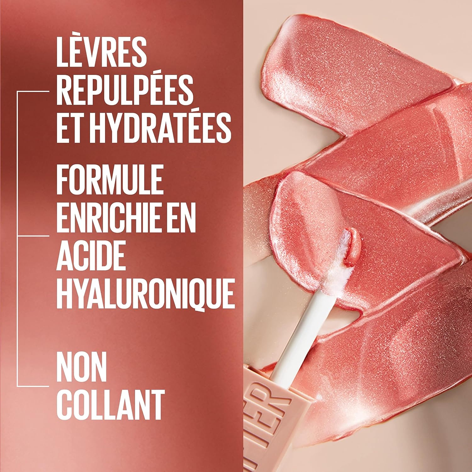 image:imageMaybelline New York Glnzender Lipgloss fr voller wirkende Lippen Feuchtigkeitsspendend Mit Hyaluronsure Lifter Gloss Farbe Nr 002 Ice Nude 1 x 54 mlBronze