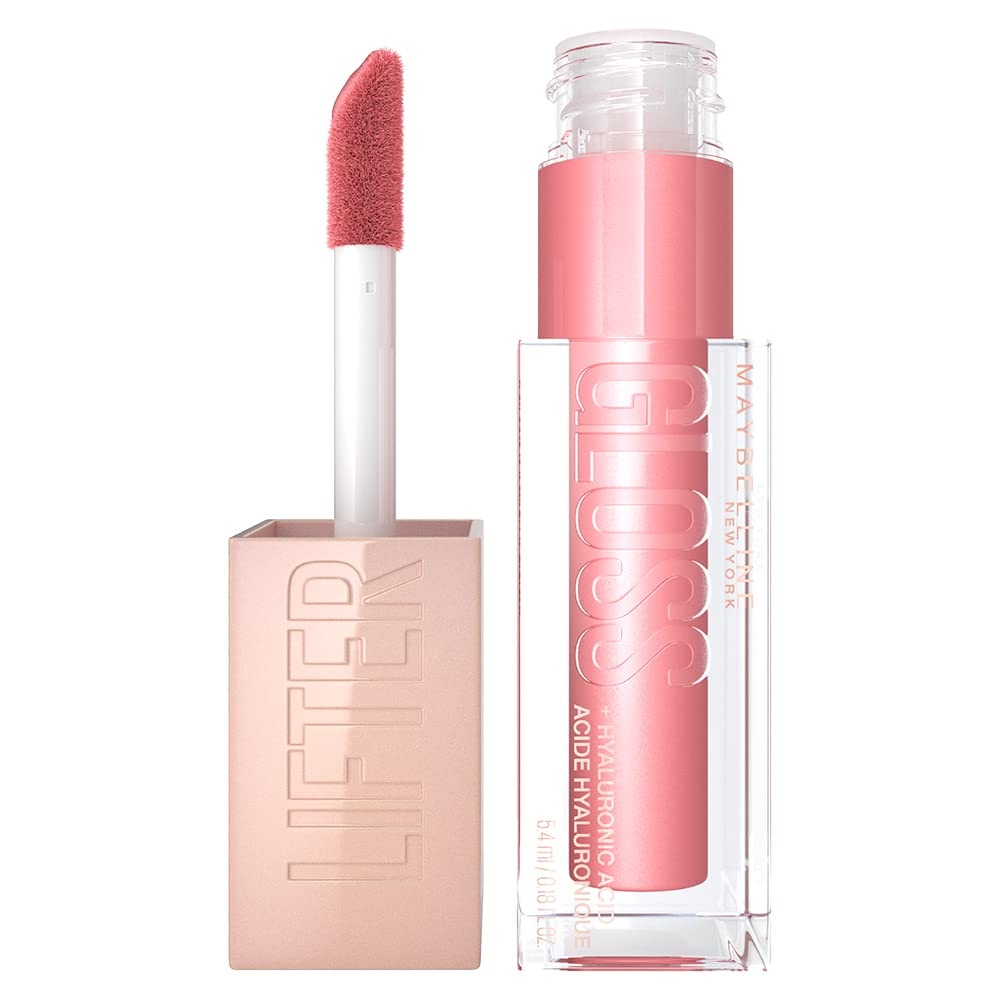 image:imageMaybelline New York Glnzender Lipgloss fr voller wirkende Lippen Feuchtigkeitsspendend Mit Hyaluronsure Lifter Gloss Farbe Nr 002 Ice Nude 1 x 54 mlNr 04 Silk