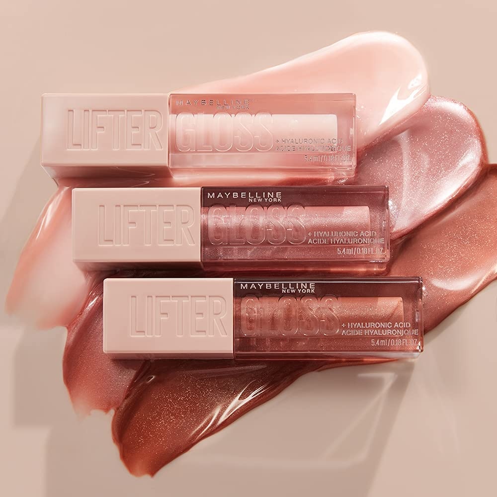 image:imageMaybelline New York Glnzender Lipgloss fr voller wirkende Lippen Feuchtigkeitsspendend Mit Hyaluronsure Lifter Gloss Farbe Nr 002 Ice Nude 1 x 54 mlNr 04 Silk