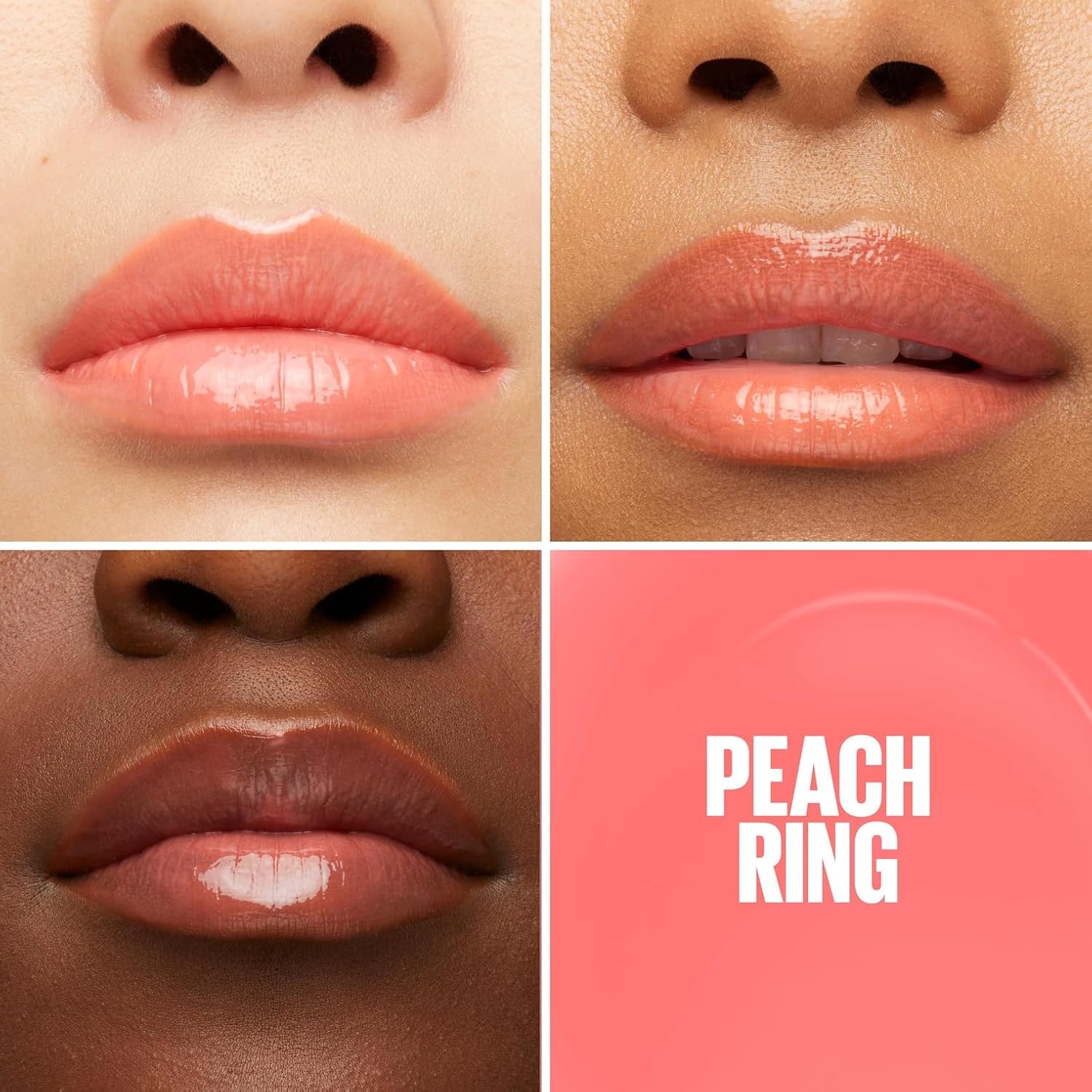 image:imageMaybelline New York Glnzender Lipgloss fr voller wirkende Lippen Feuchtigkeitsspendend Mit Hyaluronsure Lifter Gloss Farbe Nr 002 Ice Nude 1 x 54 mlPfirsichring