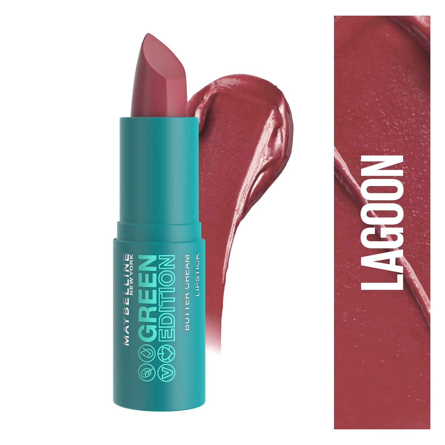 image:imageMaybelline New York Green Edition Buttercream Lipstick 010 Lagoon 34 gGrn