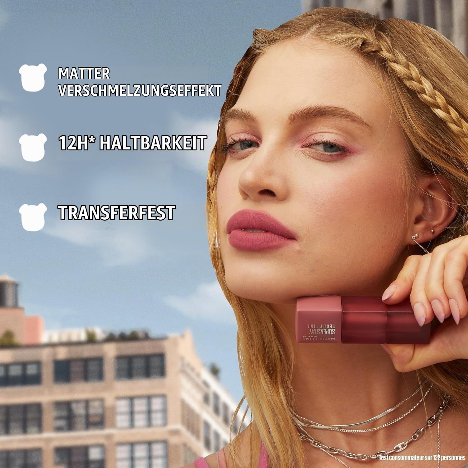 image:imageMaybelline New York Langanhaltender Lippenstift 15 Skinnydip 5 mlTeddy Tint Set x 3