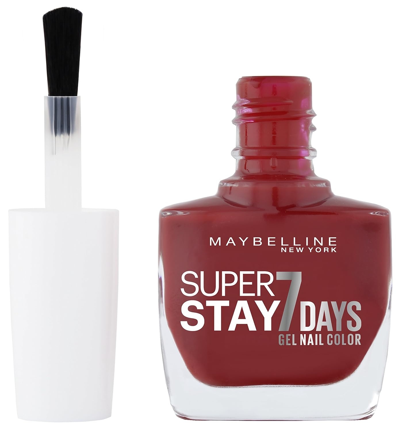 image:imageMaybelline New York Langanhaltender Nagellack mit GelFormel fr farbintensive Ngel Super Stay 7 Days Farblack Nr 501 Cherry Sin Rot 1 x 10 mlDeep Red