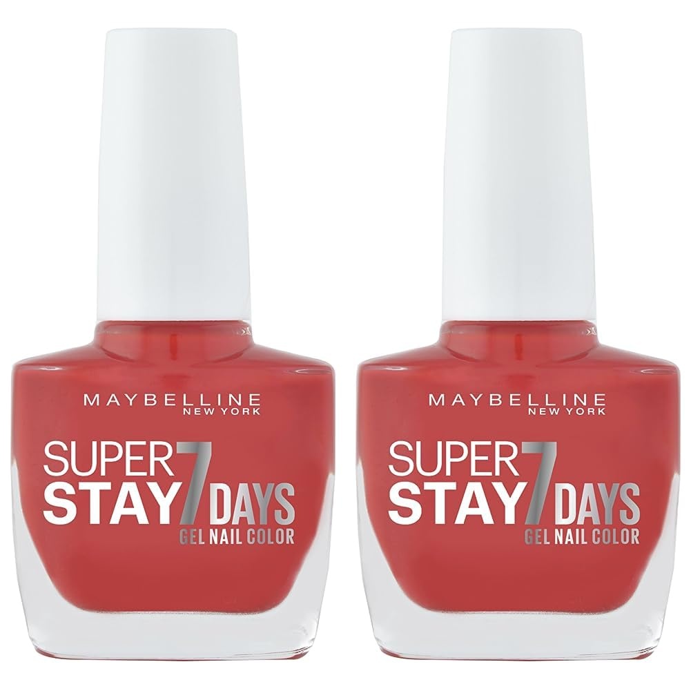 image:imageMaybelline New York Langanhaltender Nagellack mit GelFormel fr farbintensive Ngel Super Stay 7 Days Farblack Nr 501 Cherry Sin Rot 1 x 10 mlPassionate Red