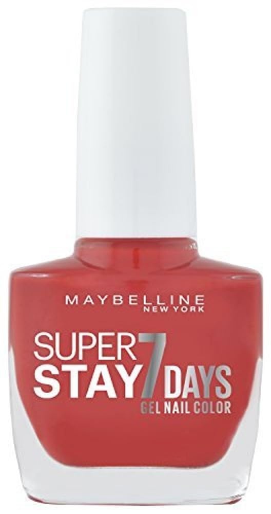 image:imageMaybelline New York Langanhaltender Nagellack mit GelFormel fr farbintensive Ngel Super Stay 7 Days Farblack Nr 501 Cherry Sin Rot 1 x 10 mlPassionate Red