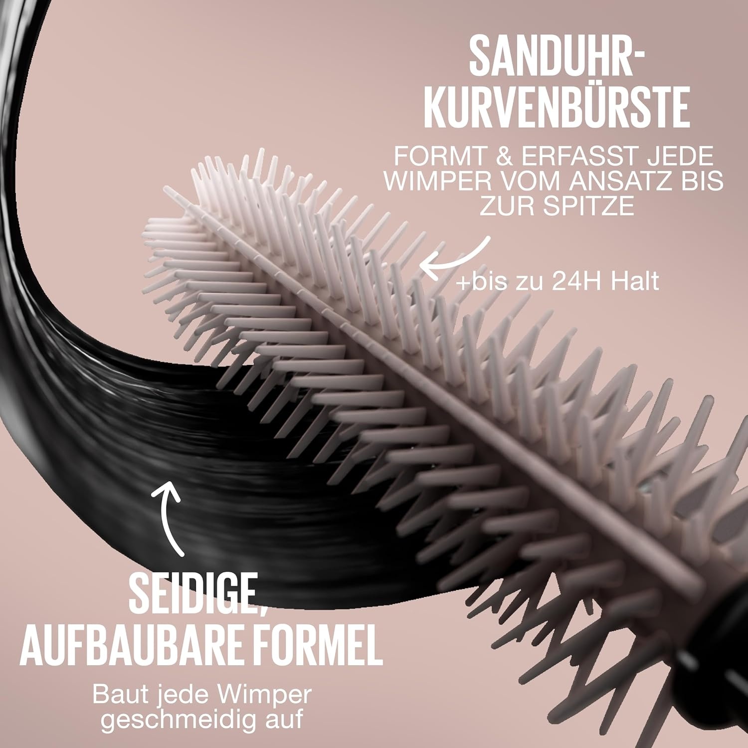 image:imageMaybelline New York Lash Sensational Body Mascara Wimperntusche Volumenmascara fr 24H WimpernLifting und 12x Volumen mit SanduhrKurven Brste und Tonerde ohne Verklumpen Schwarz 95 ml975 ml 1er Pack