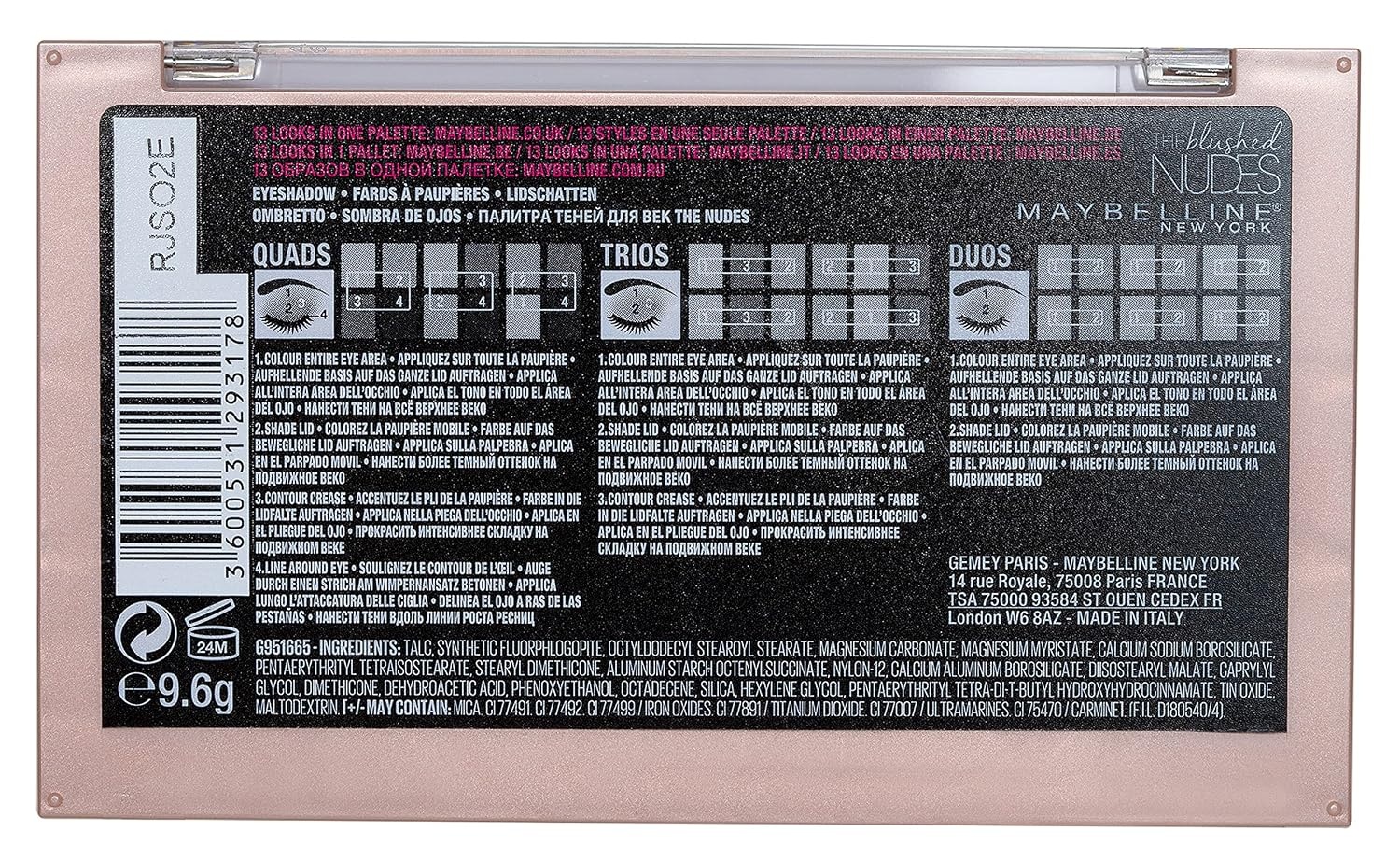image:imageMaybelline New York Lidschatten Palette The Nudes Palette 12 Farben The Burgundy Bar96 g 2er Pack