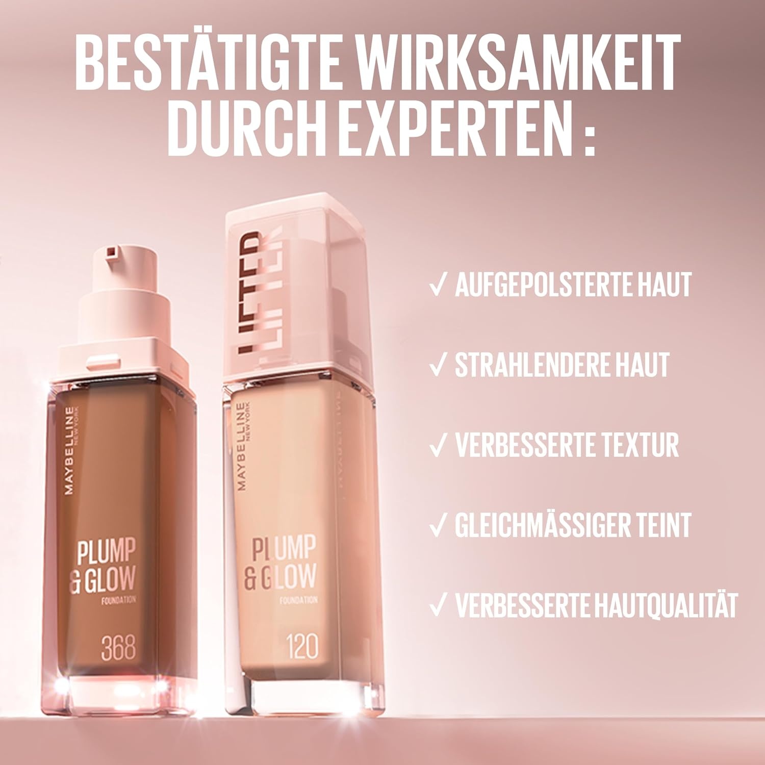 image:imageMaybelline New York Lifter Foundation Flssiges Makeup fr strahlenden Teint mit Hyaluron und Niacinamid polstert auf amp spendet Feuchtigkeit Nr 220 30 ml129