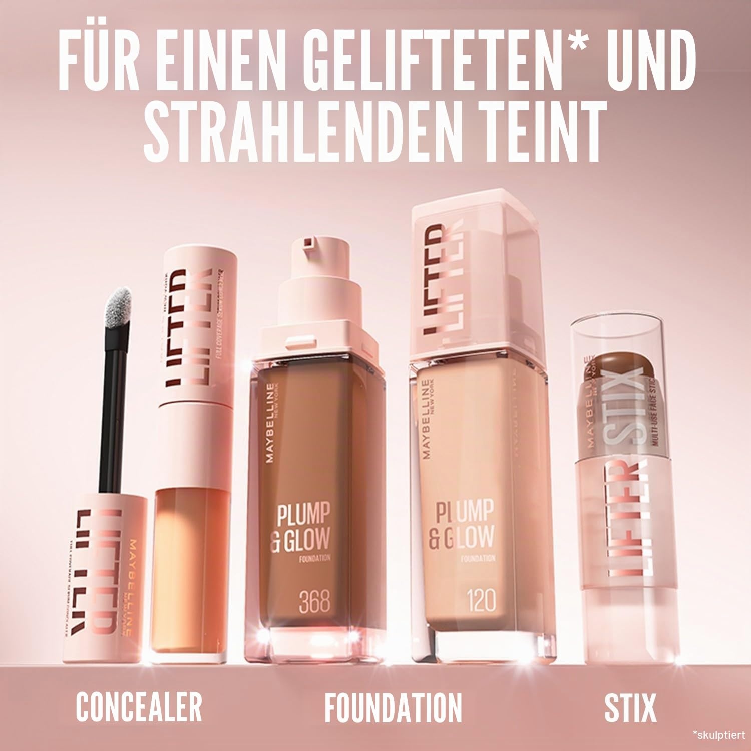 image:imageMaybelline New York Lifter Foundation Flssiges Makeup fr strahlenden Teint mit Hyaluron und Niacinamid polstert auf amp spendet Feuchtigkeit Nr 220 30 ml325