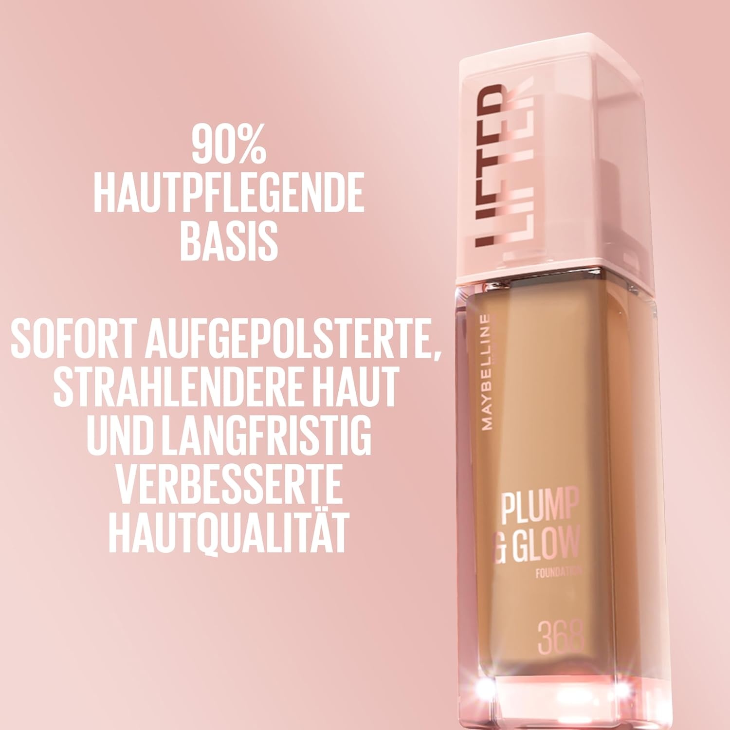 image:imageMaybelline New York Lifter Foundation Flssiges Makeup fr strahlenden Teint mit Hyaluron und Niacinamid polstert auf amp spendet Feuchtigkeit Nr 220 30 ml129