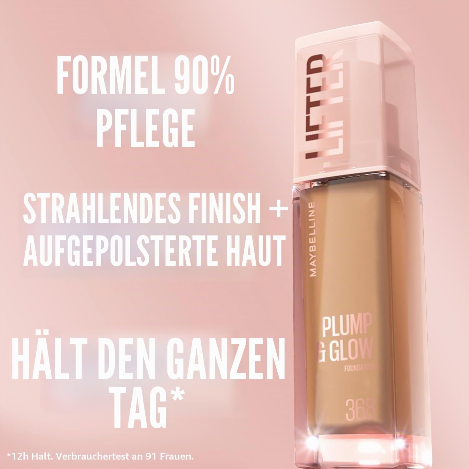 image:imageMaybelline New York Lifter Foundation Flssiges Makeup fr strahlenden Teint mit Hyaluron und Niacinamid polstert auf amp spendet Feuchtigkeit Nr 220 30 ml123