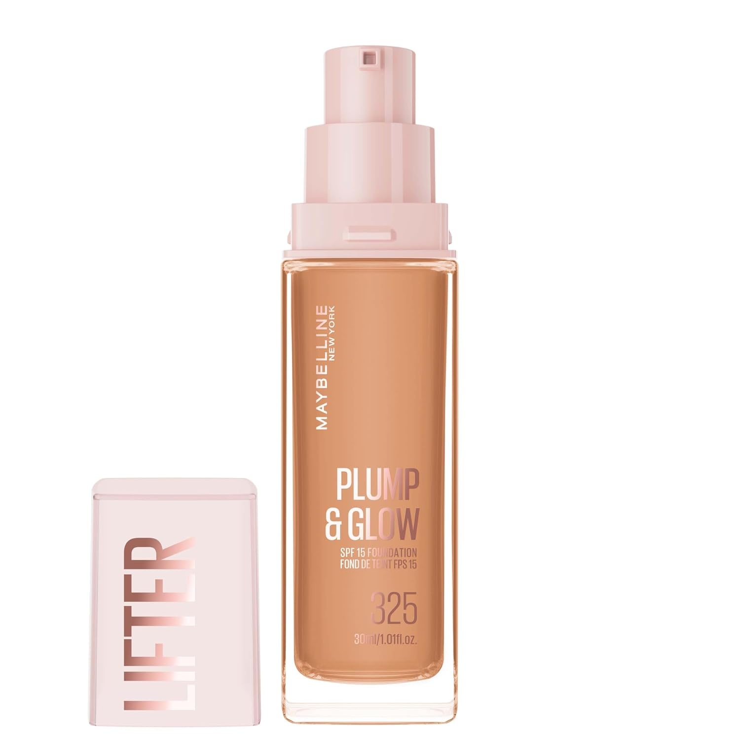 image:imageMaybelline New York Lifter Foundation Flssiges Makeup fr strahlenden Teint mit Hyaluron und Niacinamid polstert auf amp spendet Feuchtigkeit Nr 220 30 ml325