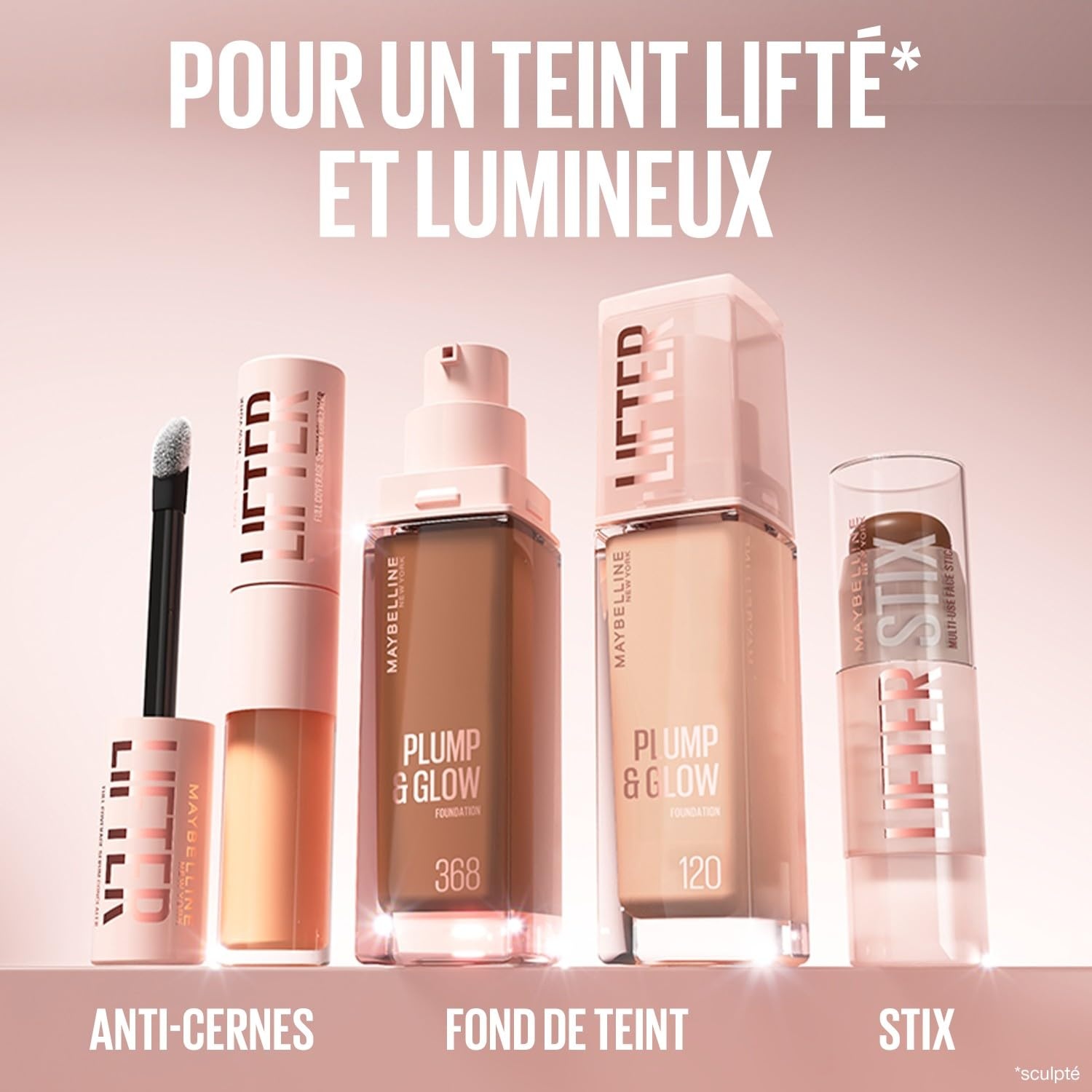 image:imageMaybelline New York Lifter Foundation Flssiges Makeup fr strahlenden Teint mit Hyaluron und Niacinamid polstert auf amp spendet Feuchtigkeit Nr 220 30 mlBraun