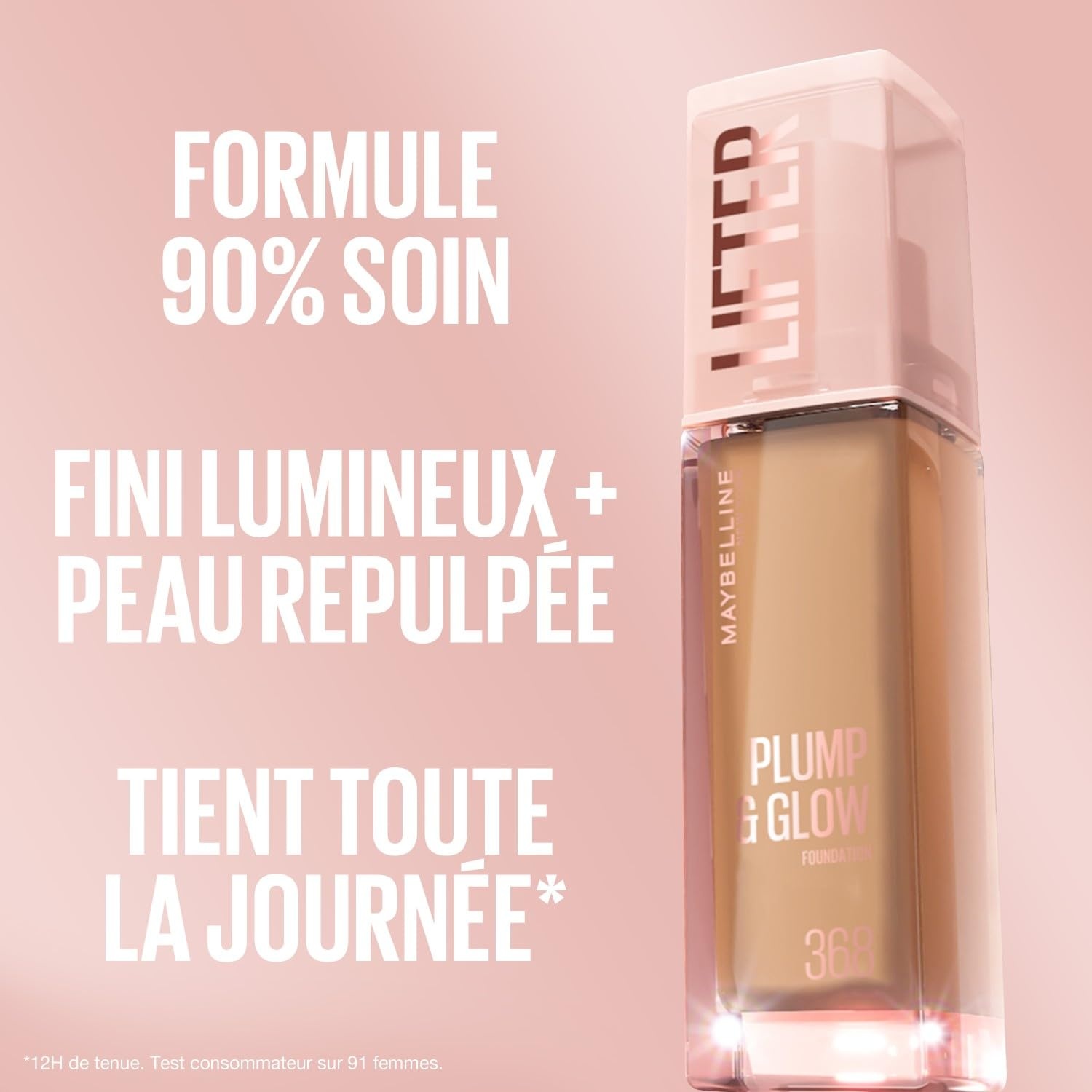 image:imageMaybelline New York Lifter Foundation Flssiges Makeup fr strahlenden Teint mit Hyaluron und Niacinamid polstert auf amp spendet Feuchtigkeit Nr 220 30 mlBraun