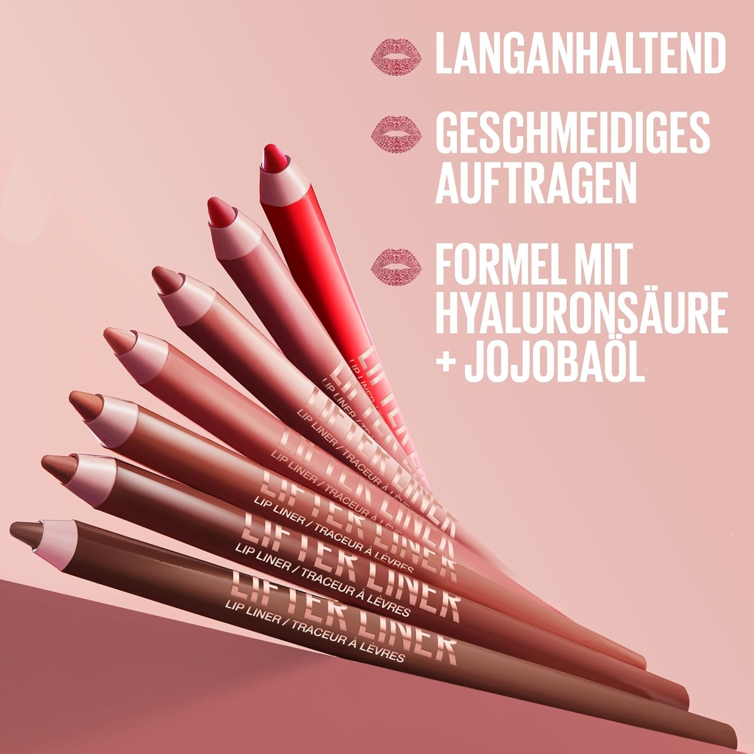 image:imageMaybelline New York Lifter Liner Lipliner fr volle amp pralle Lippen mit LiftingEffekt Cremiger Lippenkonturenstift mit Hyaluronsure Nr 05 On It 13g007 Big Lift