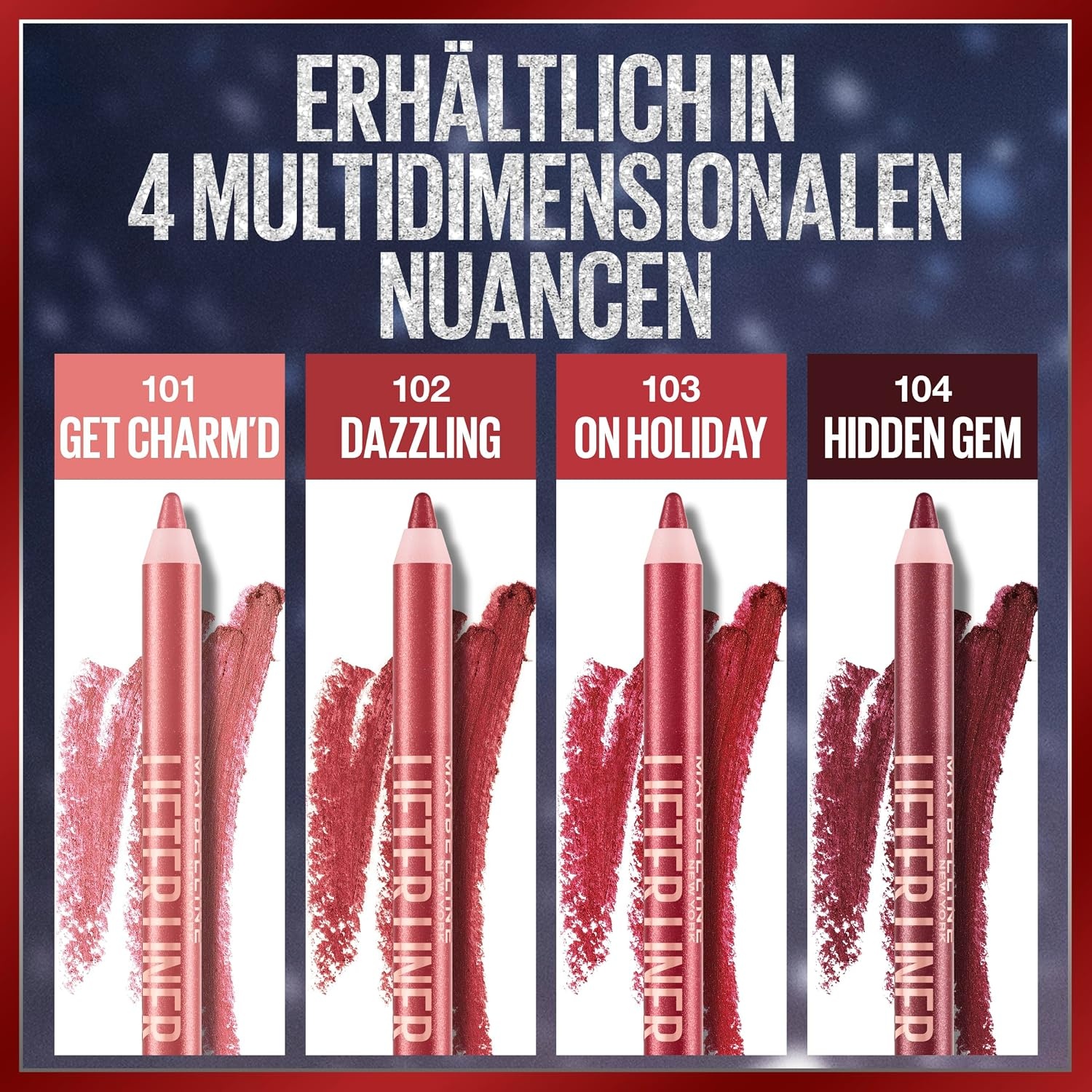 image:imageMaybelline New York Lifter Liner Lipliner fr volle amp pralle Lippen mit LiftingEffekt Cremiger Lippenkonturenstift mit Hyaluronsure Nr 05 On It 13gGet Charmd