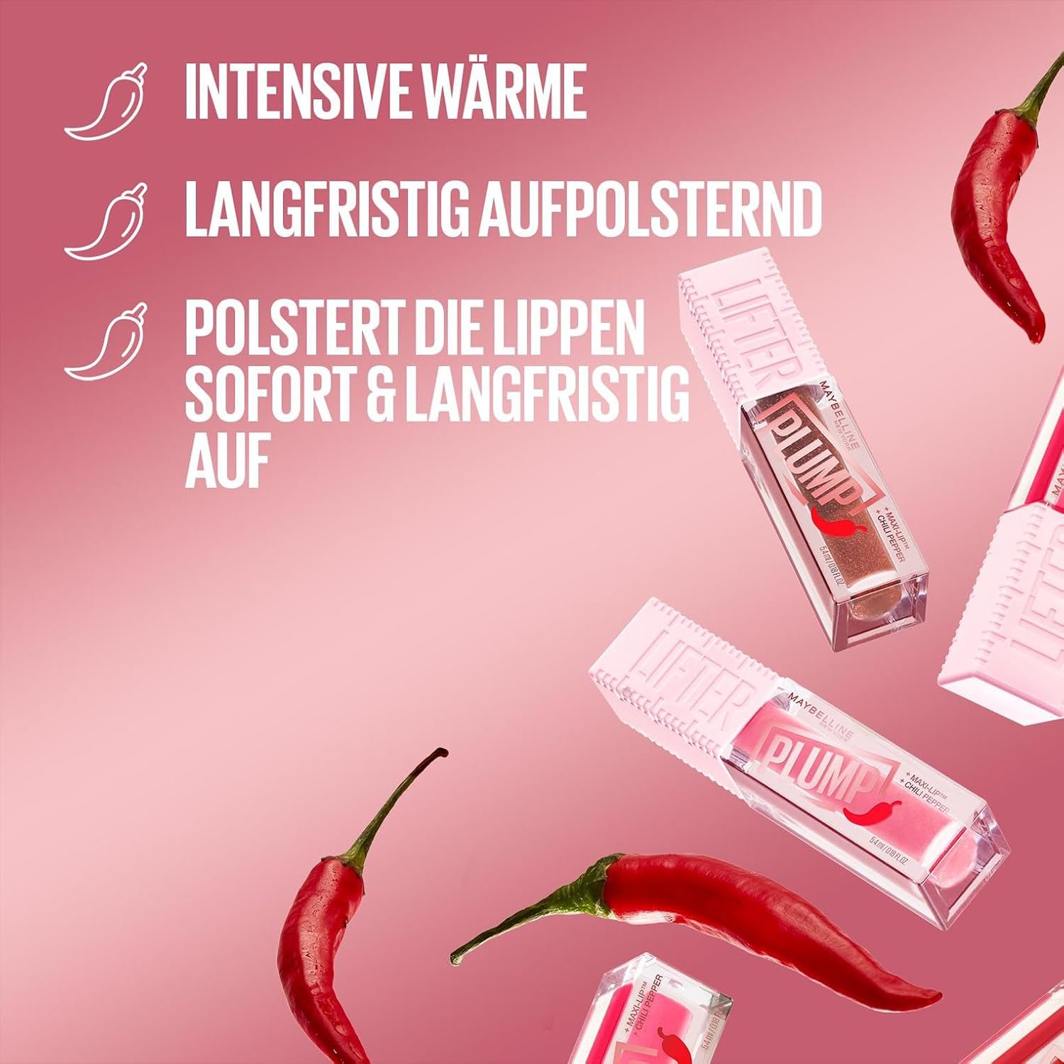 image:imageMaybelline New York Lipgloss fr vollere Lippen 005 Peach Feaver 54 ml001 Blush Blaze