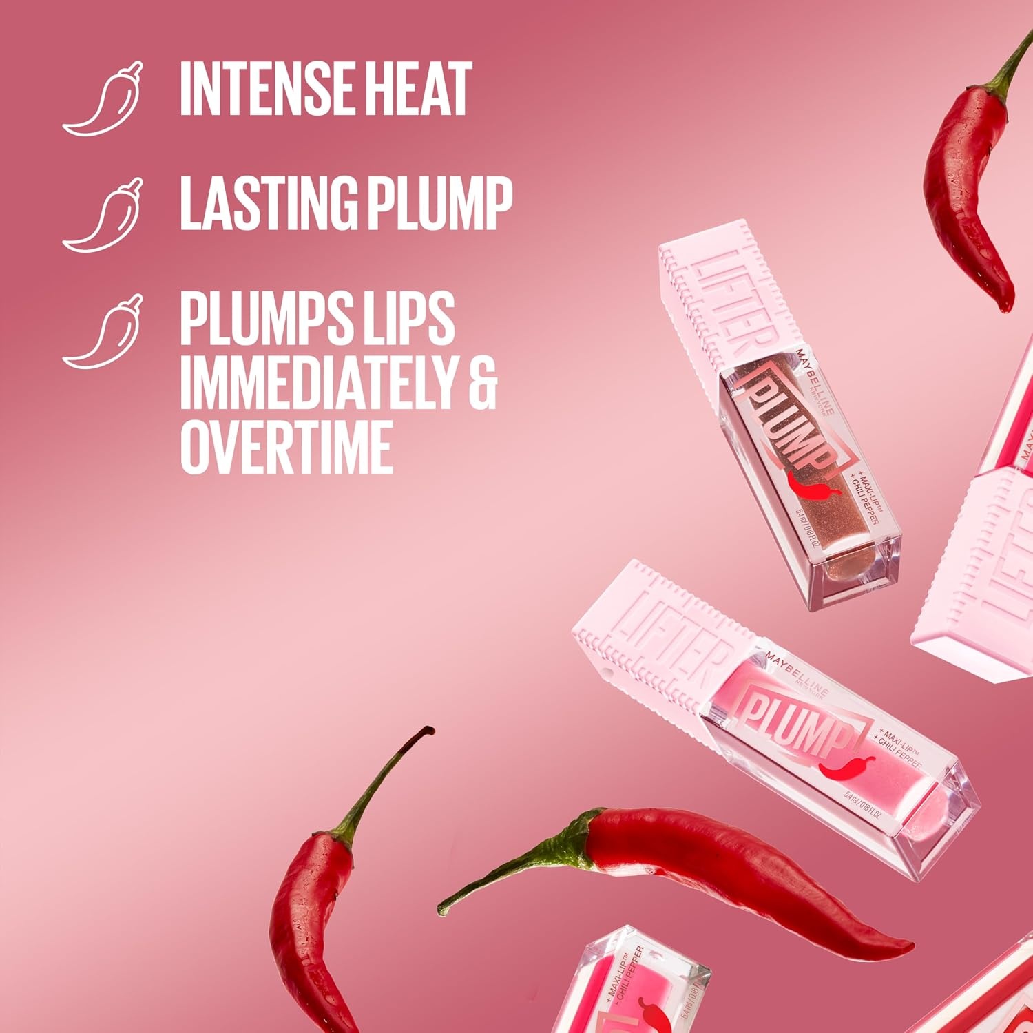 image:imageMaybelline New York Lipgloss fr vollere Lippen 005 Peach Feaver 54 ml003 Pink Sting