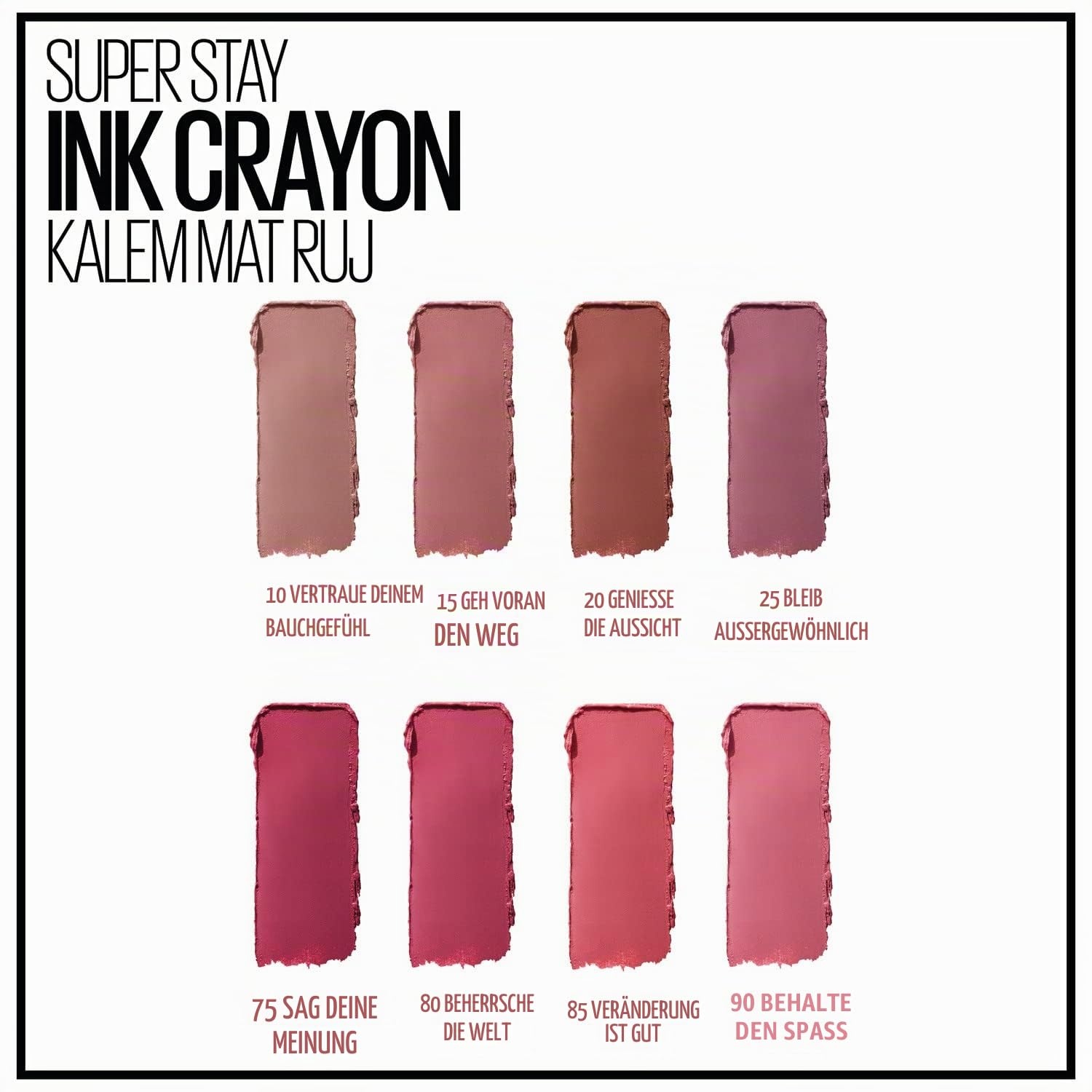 image:imageMaybelline New York Lippenstift Super Stay Ink Crayon Matt und langanhaltend Nr 75 Speak Your Mind 15 gRot