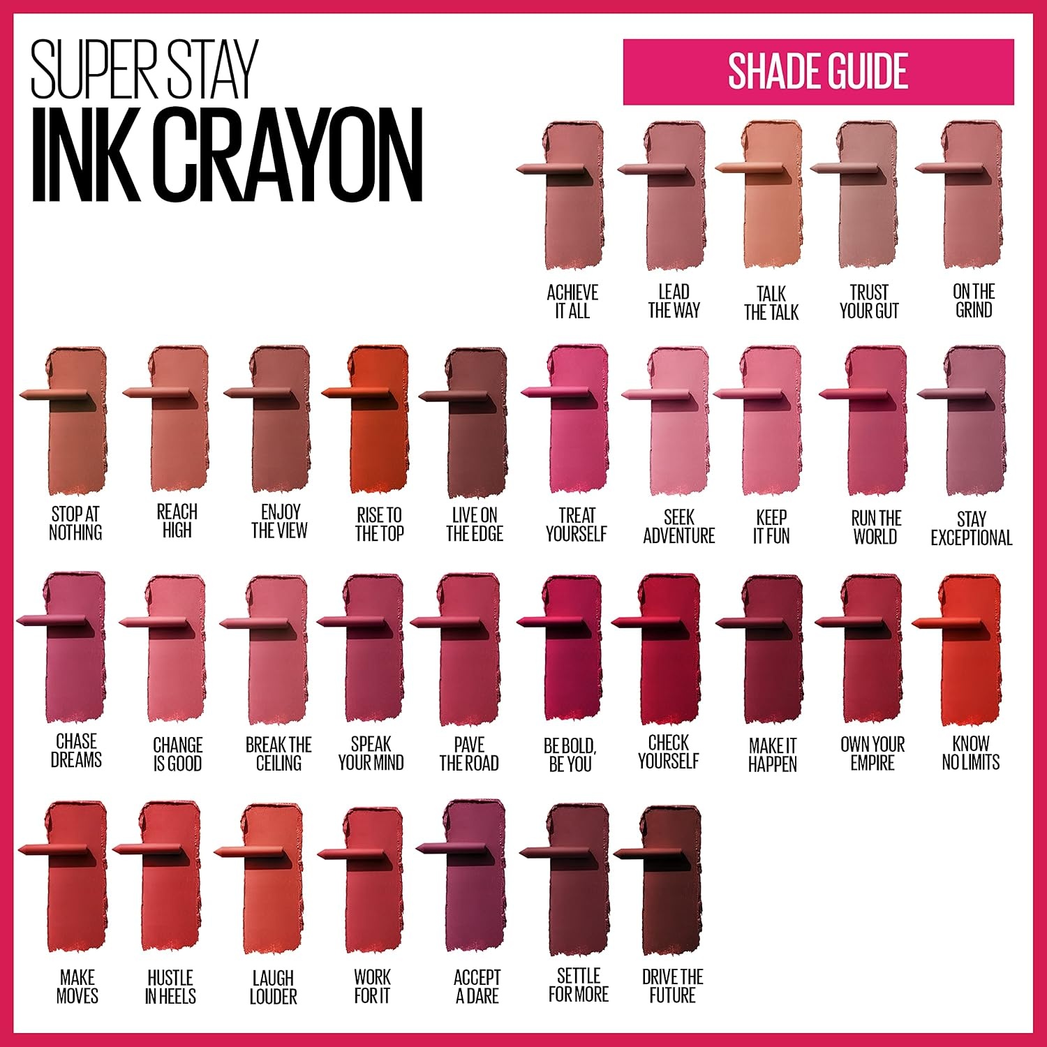 image:imageMaybelline New York Lippenstift Super Stay Ink Crayon Matt und langanhaltend Nr 75 Speak Your Mind 15 gSpeak Your Mind 75