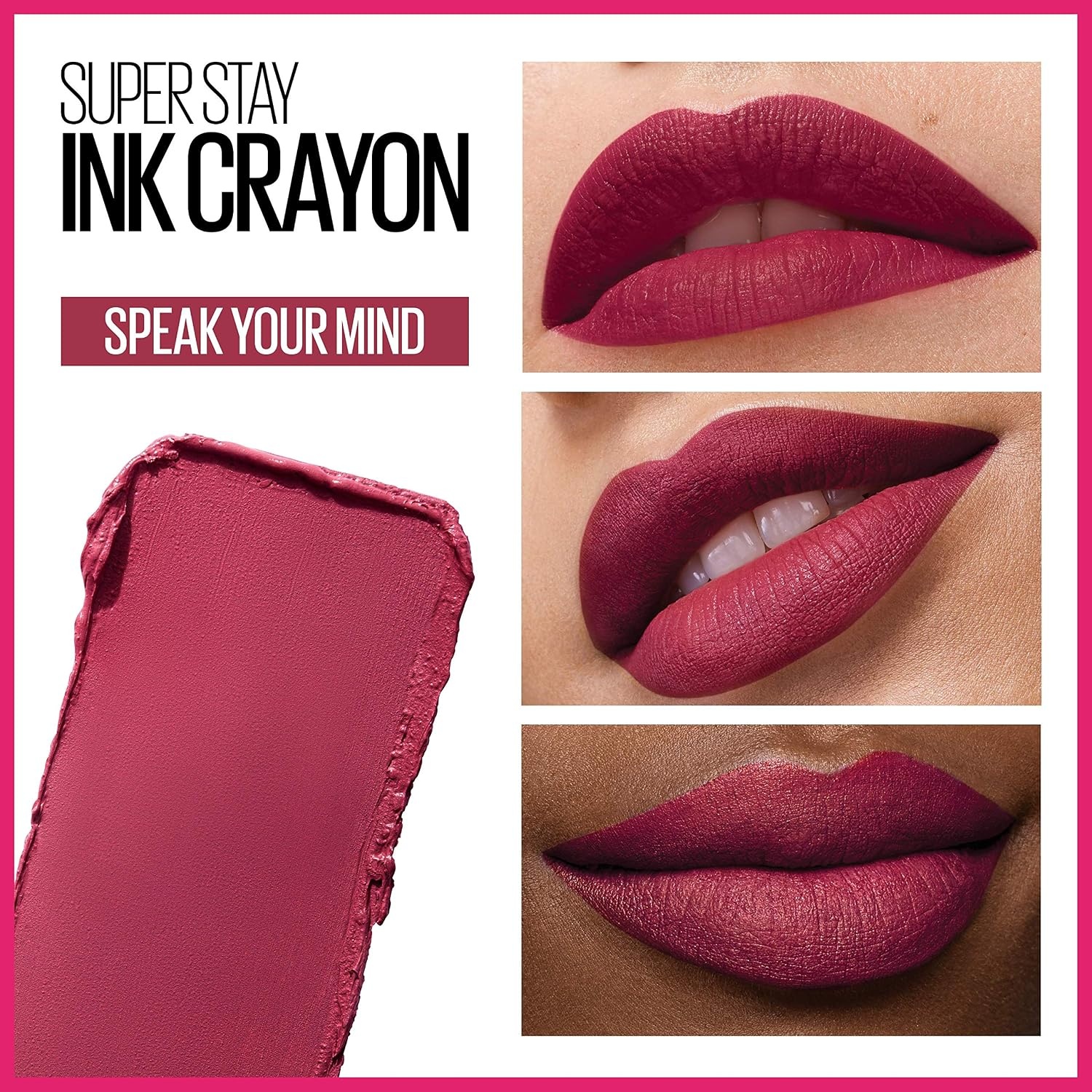 image:imageMaybelline New York Lippenstift Super Stay Ink Crayon Matt und langanhaltend Nr 75 Speak Your Mind 15 gSpeak Your Mind 75