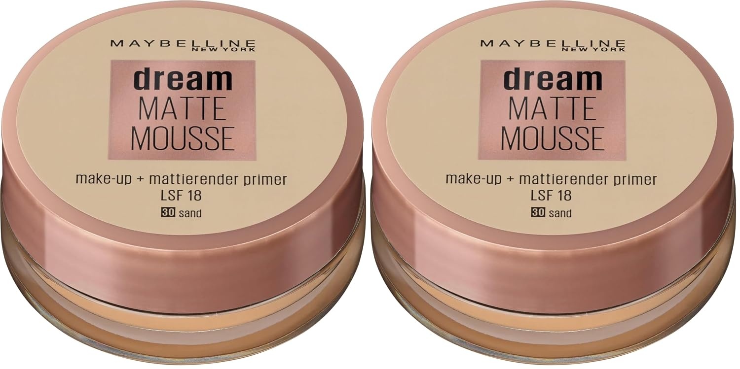 image:imageMaybelline New York Make Up Dream Matte Mousse MakeUp Mattierend Nr 20 CameoNr 30 Sand