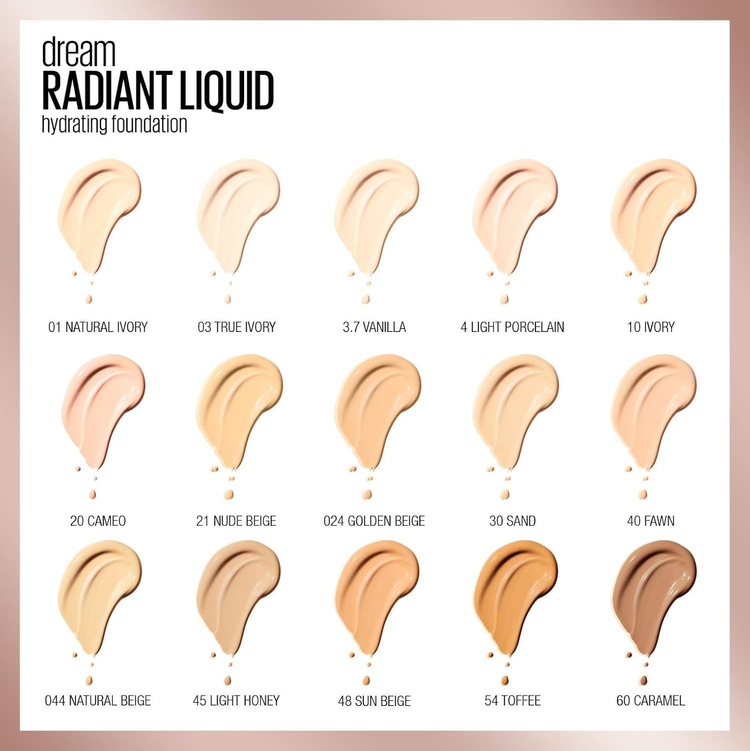 image:imageMaybelline New York Make Up Dream Radiant Liquid MakeUp Flssige Foundation Nr 03 True Ivory 30 mlNr 20 Cameo