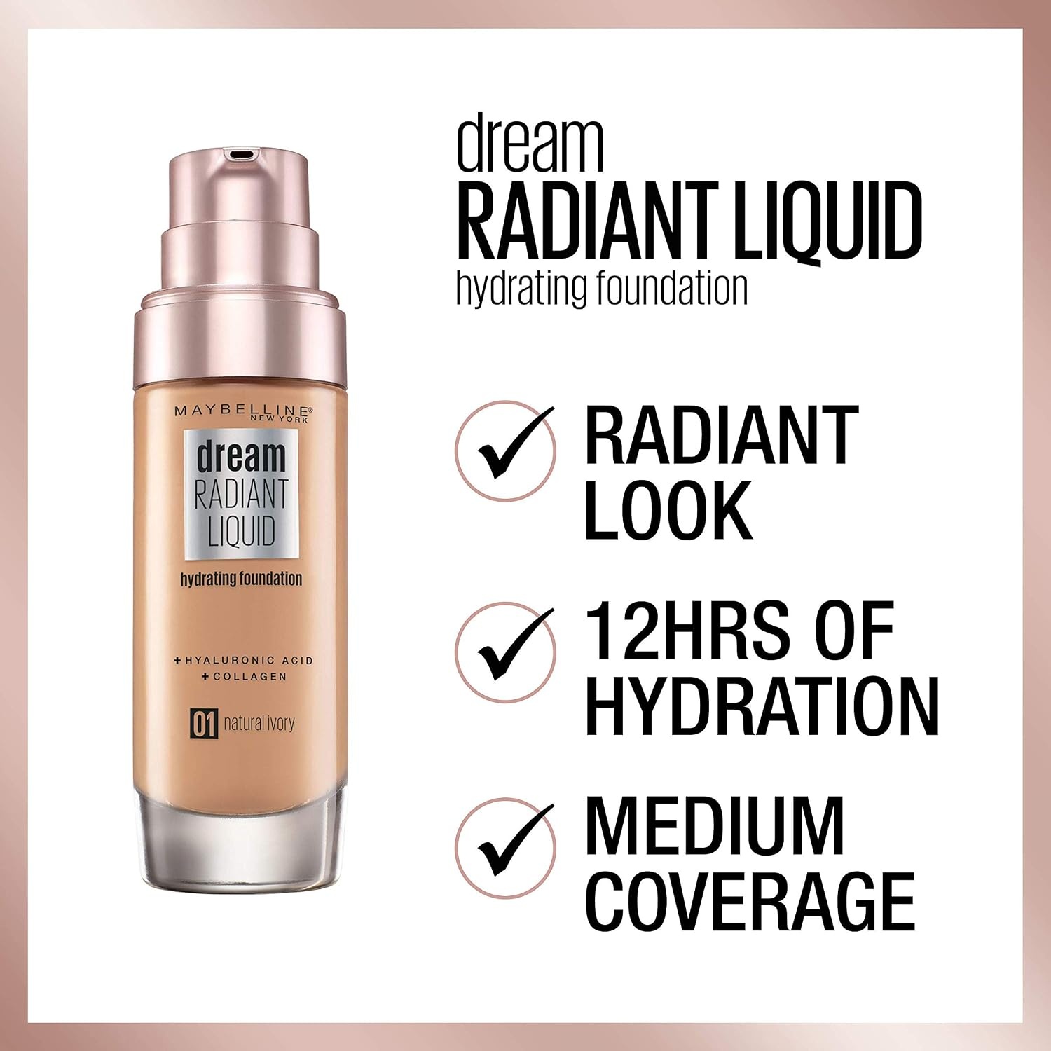 image:imageMaybelline New York Make Up Dream Radiant Liquid MakeUp Flssige Foundation Nr 60 Caramel 30 mlNr 60 Caramel