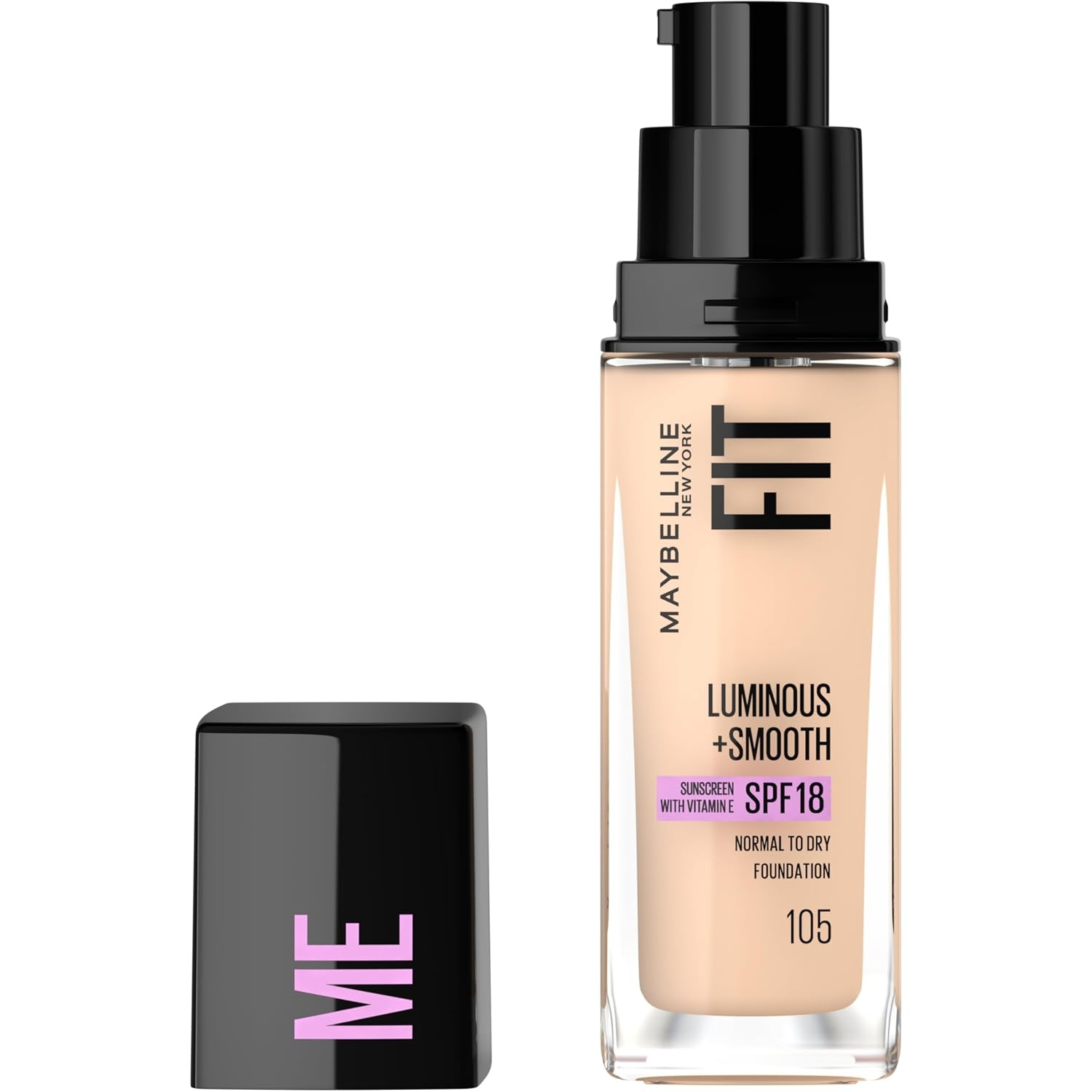 image:imageMaybelline New York Make Up Fit Me Foundation mit LSF18 Fr makellose Haut Alle Hauttypen Nr 110 Porcelain 30 ml105 light