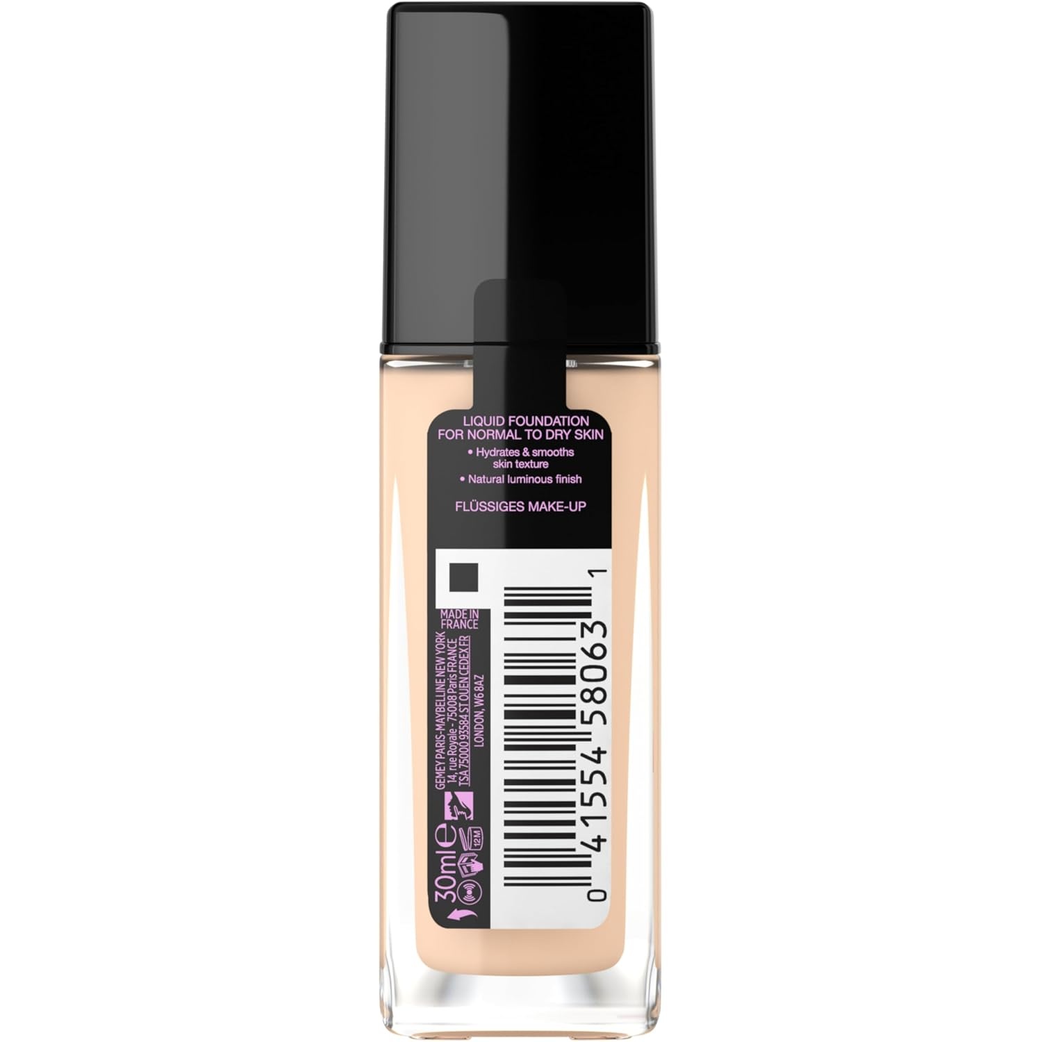 image:imageMaybelline New York Make Up Fit Me Foundation mit LSF18 Fr makellose Haut Alle Hauttypen Nr 110 Porcelain 30 ml105 light