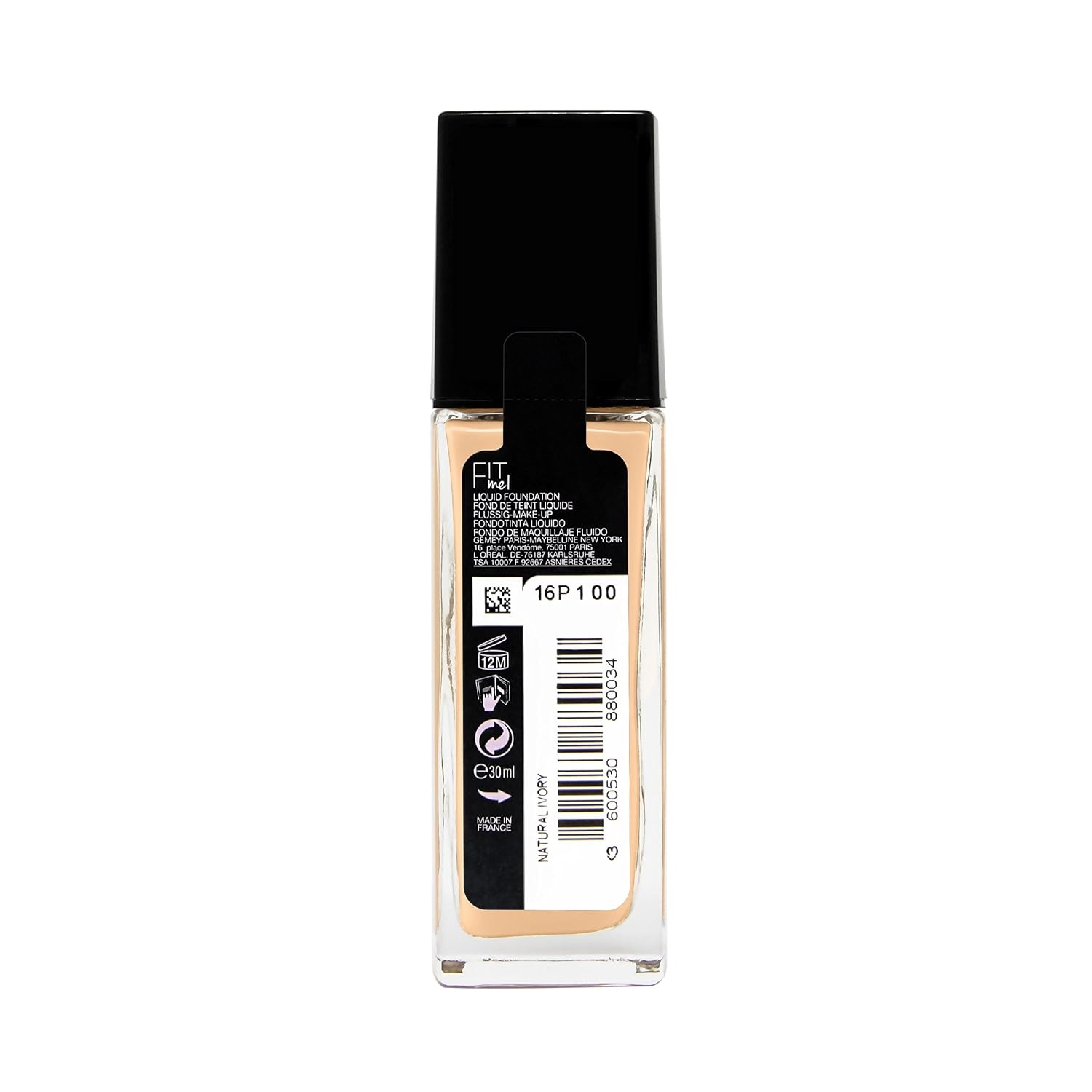 image:imageMaybelline New York Make Up Fit Me Foundation mit LSF18 Fr makellose Haut Alle Hauttypen Nr 110 Porcelain 30 mlHellbeige