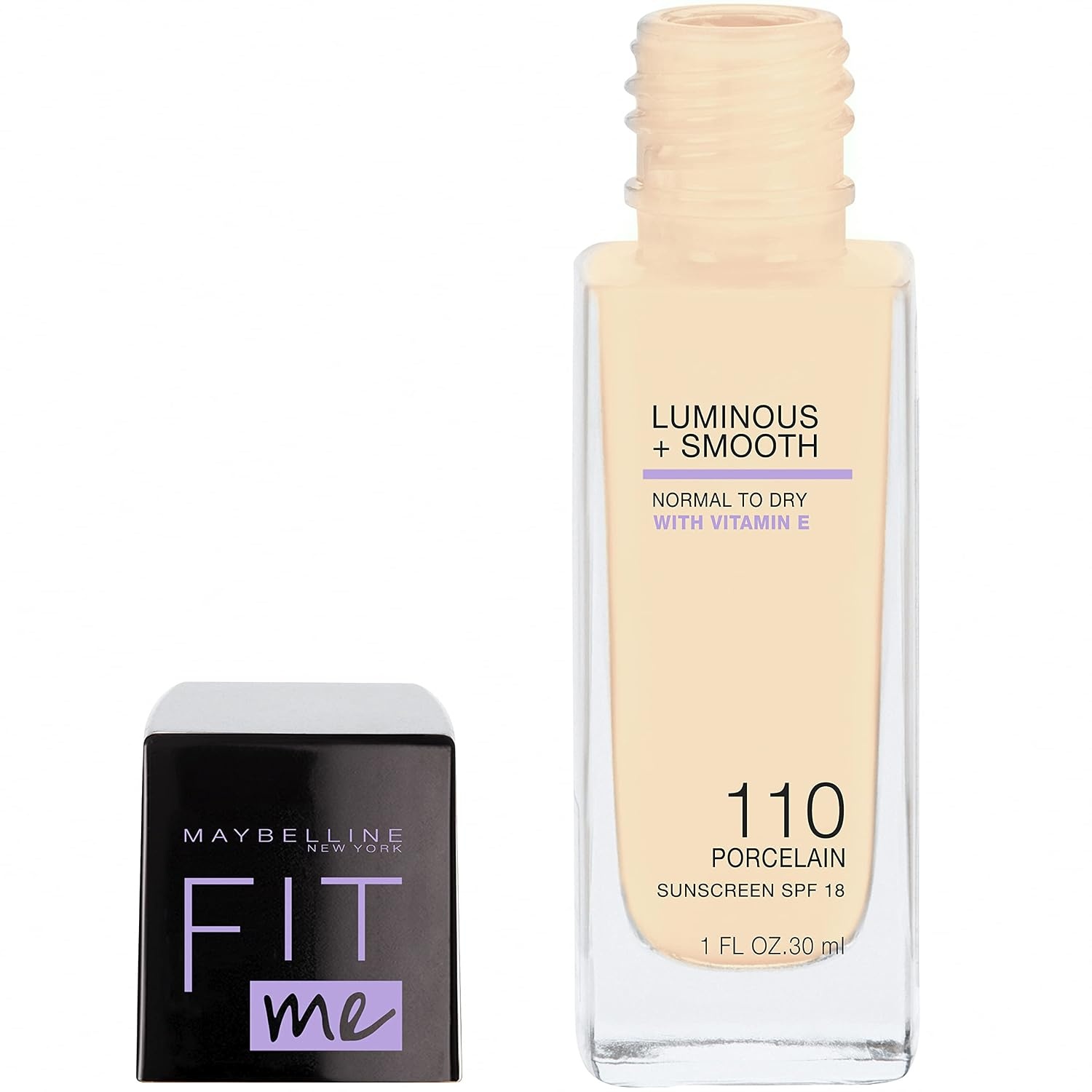 image:imageMaybelline New York Make Up Fit Me Foundation mit LSF18 Fr makellose Haut Alle Hauttypen Nr 110 Porcelain 30 mlNo 110 Porcelain