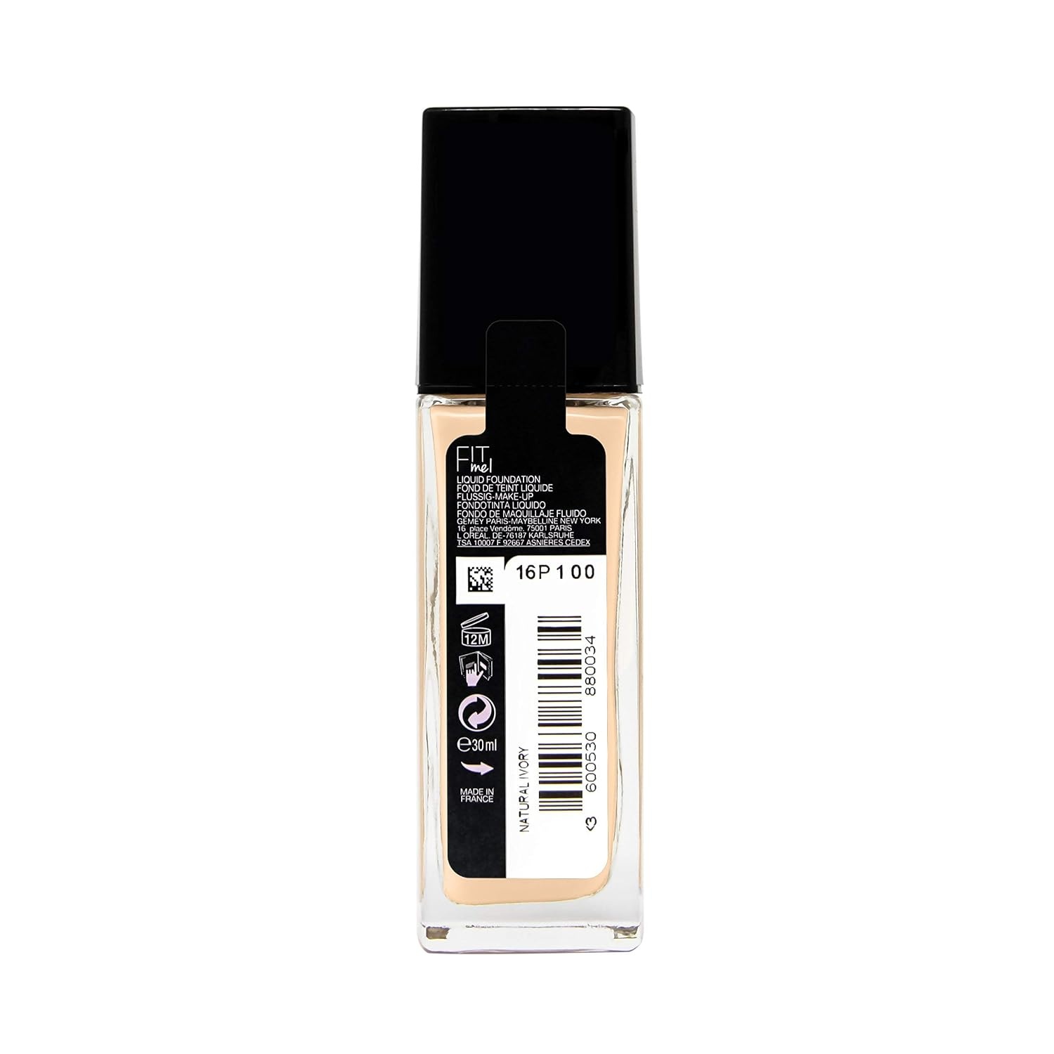 image:imageMaybelline New York Make Up Fit Me Foundation mit LSF18 Fr makellose Haut Alle Hauttypen Nr 110 Porcelain 30 mlNr 102 Fair