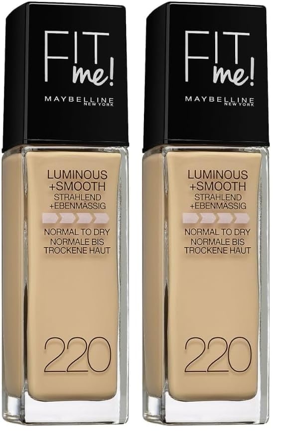 image:imageMaybelline New York Make Up Fit Me Foundation mit LSF18 Fr makellose Haut Alle Hauttypen Nr 110 Porcelain 30 mlNr 220 Natural