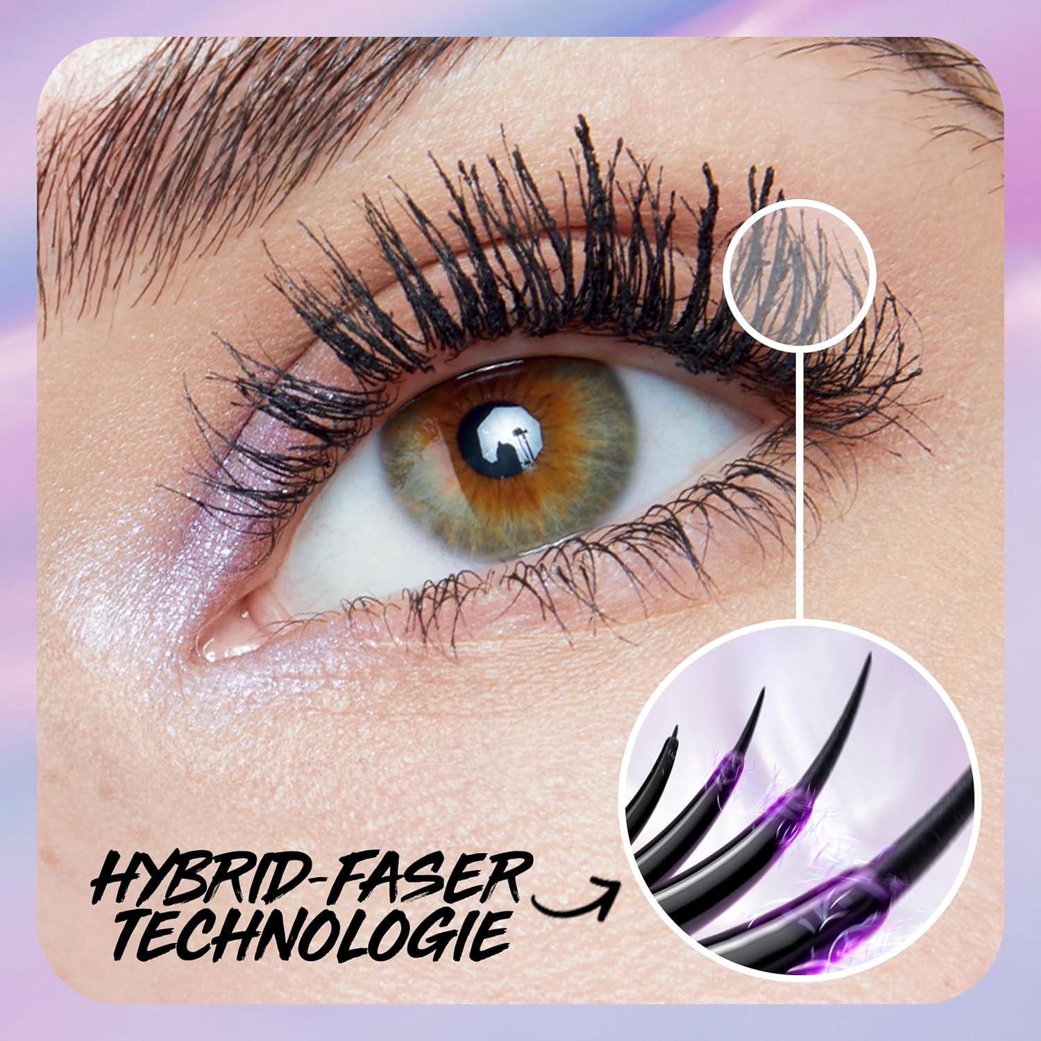 image:imageMaybelline New York Mascara mit Falsche Wimpern Effekt Hybrid Faser Technologie und verlngernder Helix Brste The Falsies Surreal Mascara 10 mlBlack