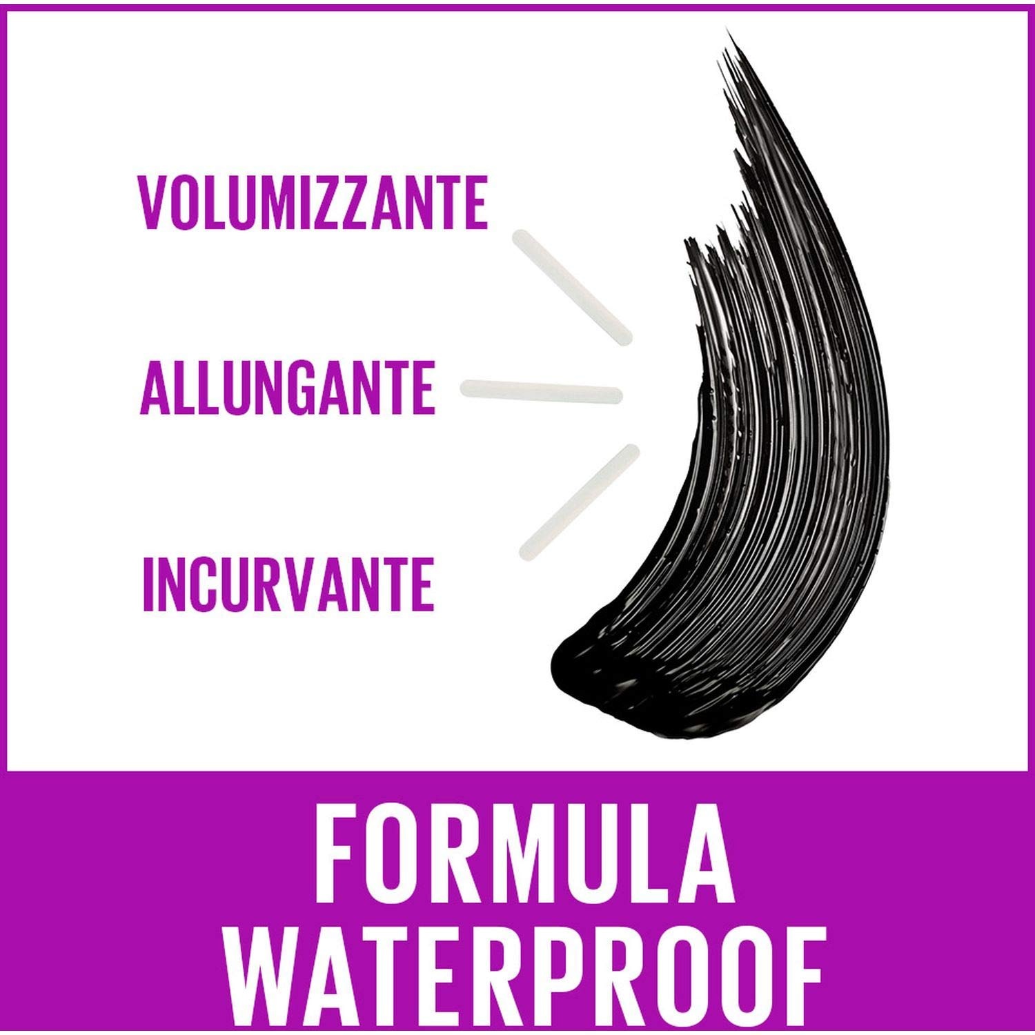 image:imageMaybelline New York Mascara mit FalscheWimpernEffekt Wasserfest Falsies Lash Lift 01 Black 96 ml10 ml 2er Pack