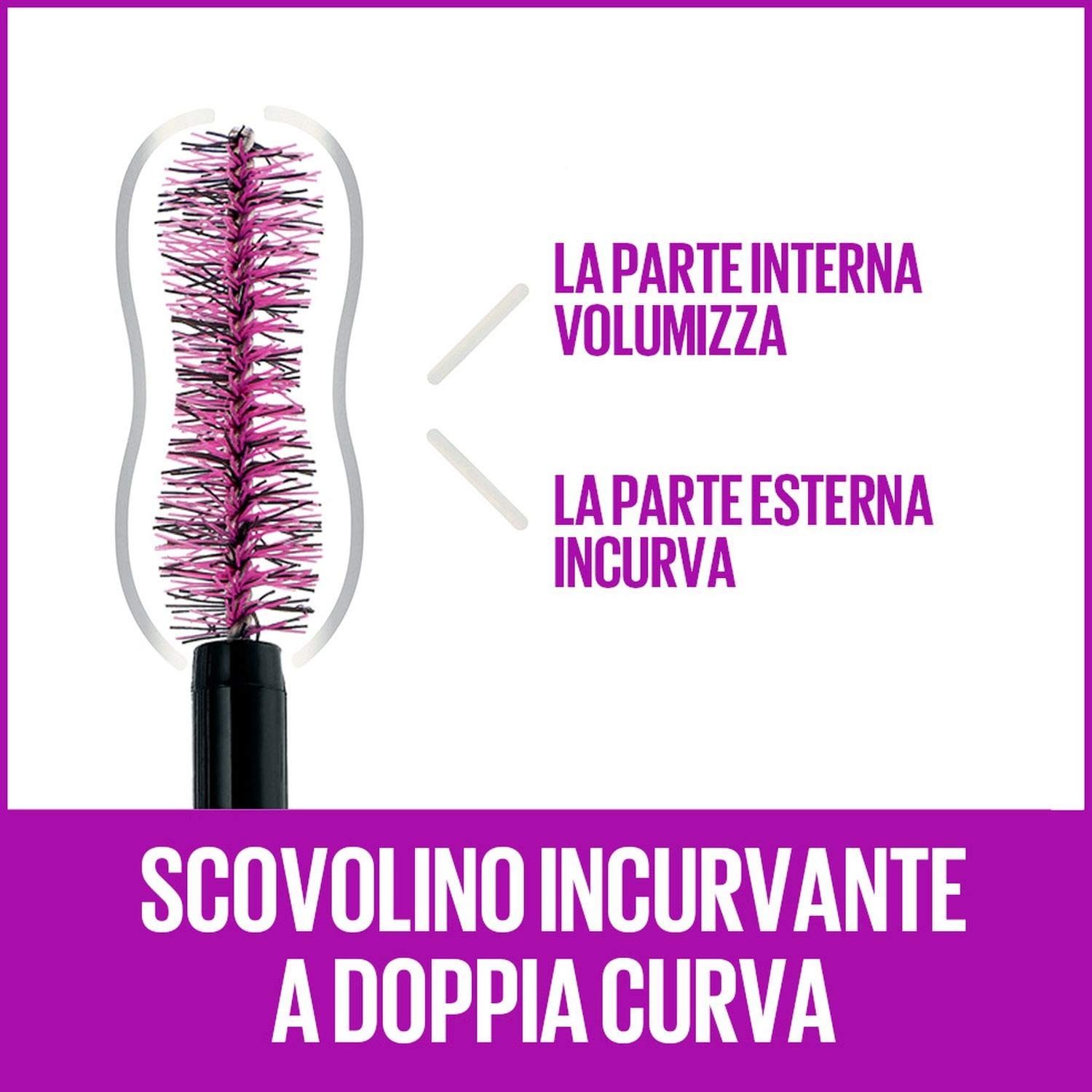 image:imageMaybelline New York Mascara mit FalscheWimpernEffekt Wasserfest Falsies Lash Lift 01 Black 96 ml10 ml 2er Pack