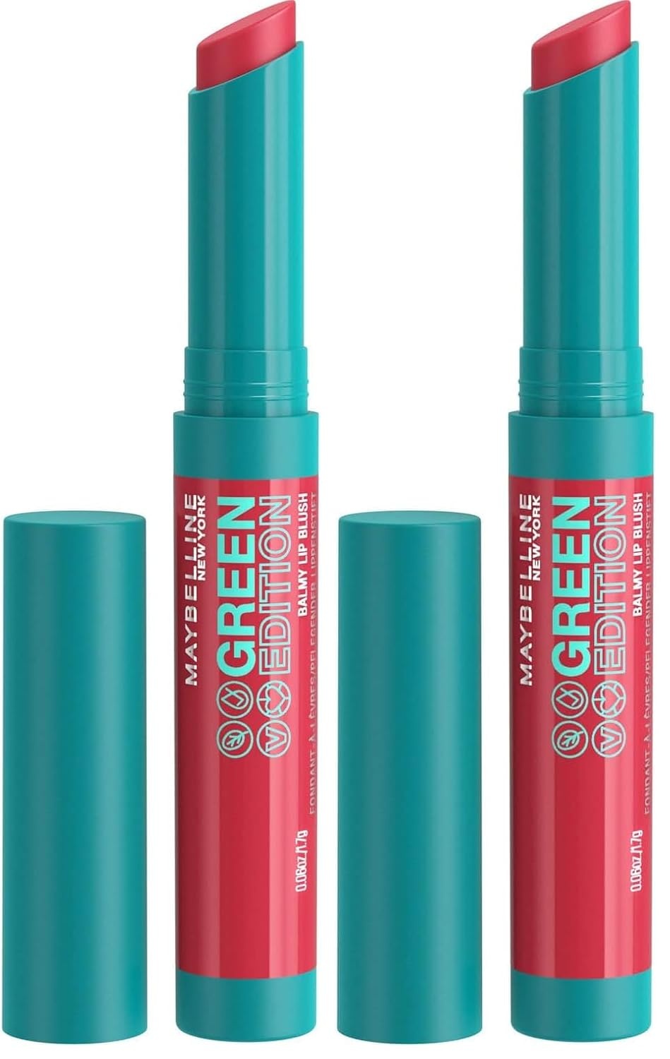 image:imageMaybelline New York Pflegender Lippenstift mit glnzendem Finish Vegane Formel mit natrlichen Inhaltsstoffen Green Edition Balmy Lip Blush Nr 009 Lightning 1 StckDusk
