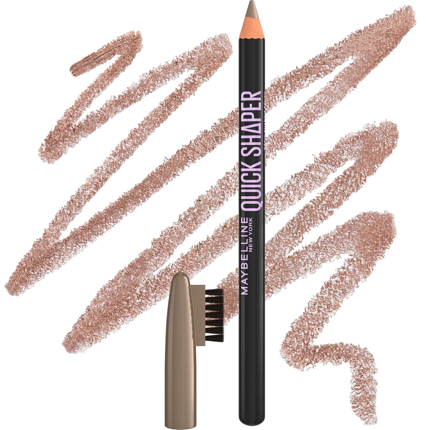image:imageMaybelline New York Quick Shaper Brow Shaping Pencil Augenbrauenstift fr natrliche Definition amp 24H Halt Wachsformel mit Brstchen zum Auffllen Nr 04 Medium Brown 1 Stk02 Blond